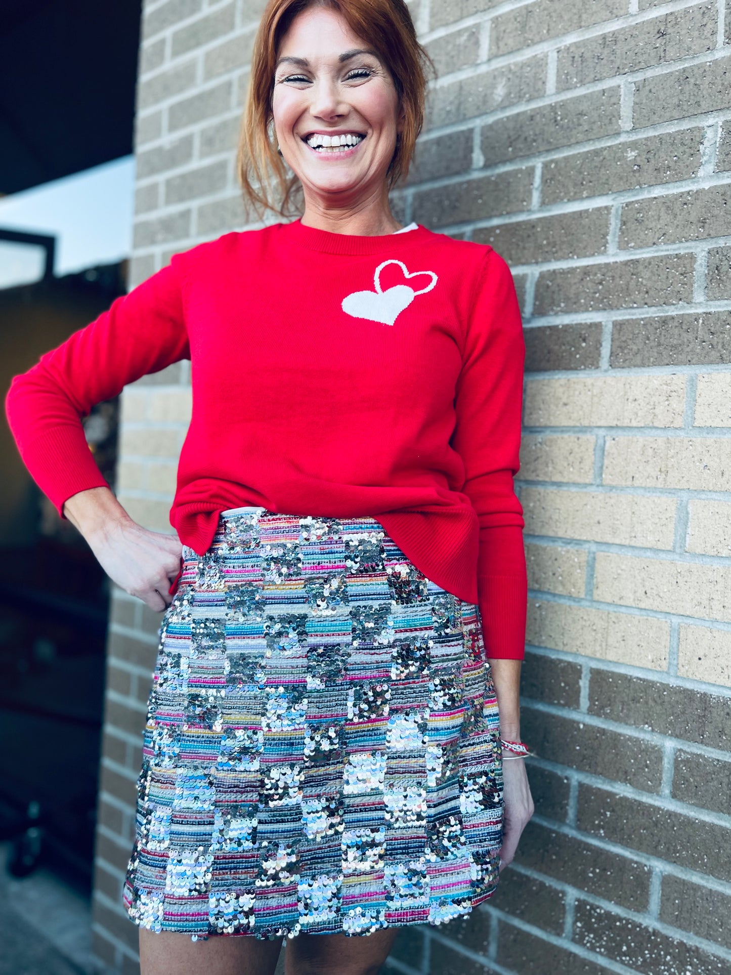 Caught My Eye Sequin Skirt