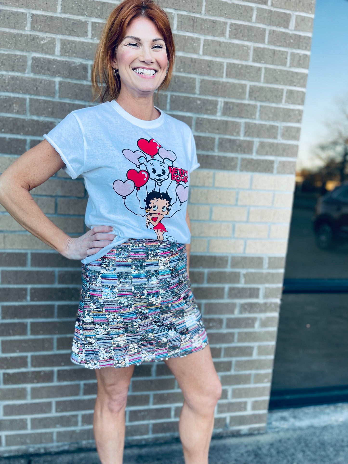 Caught My Eye Sequin Skirt