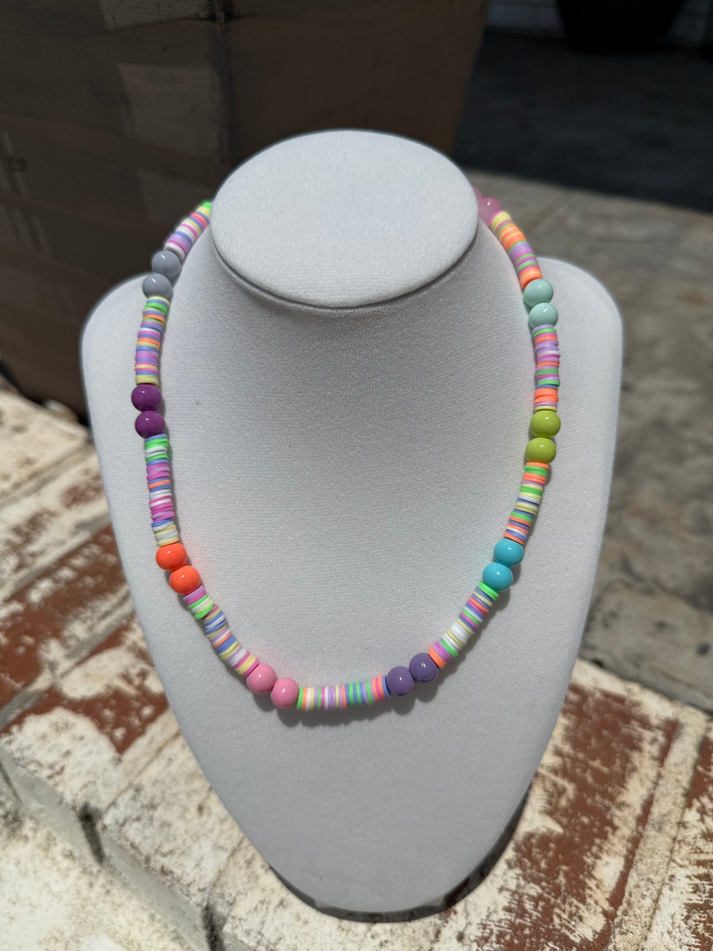 Freshwater Pastel Beaded Necklace