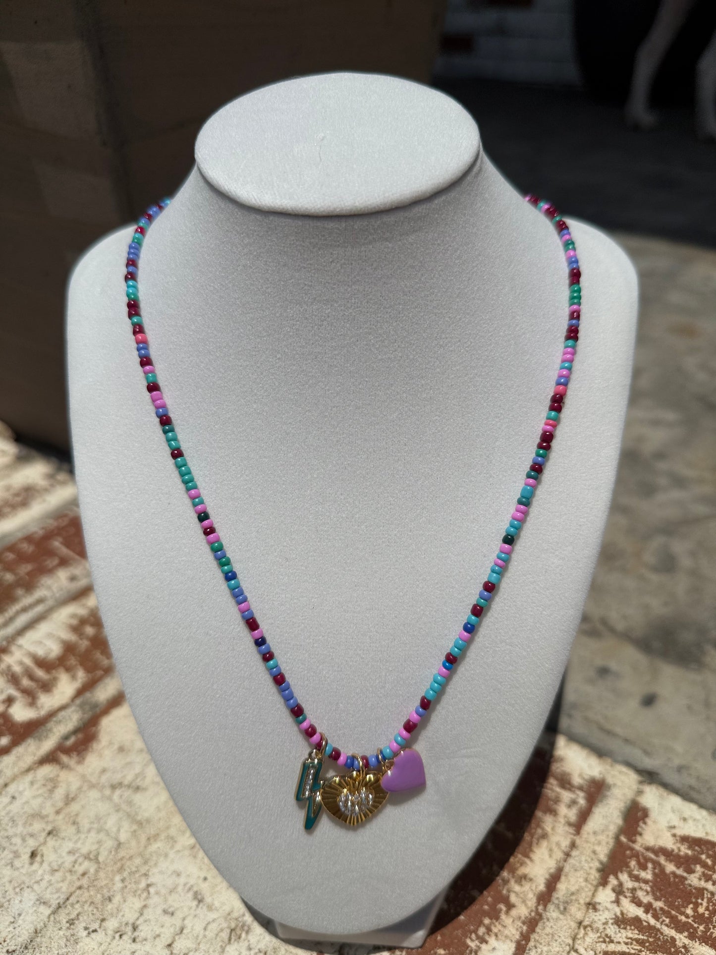 Wild Side Beaded Necklace