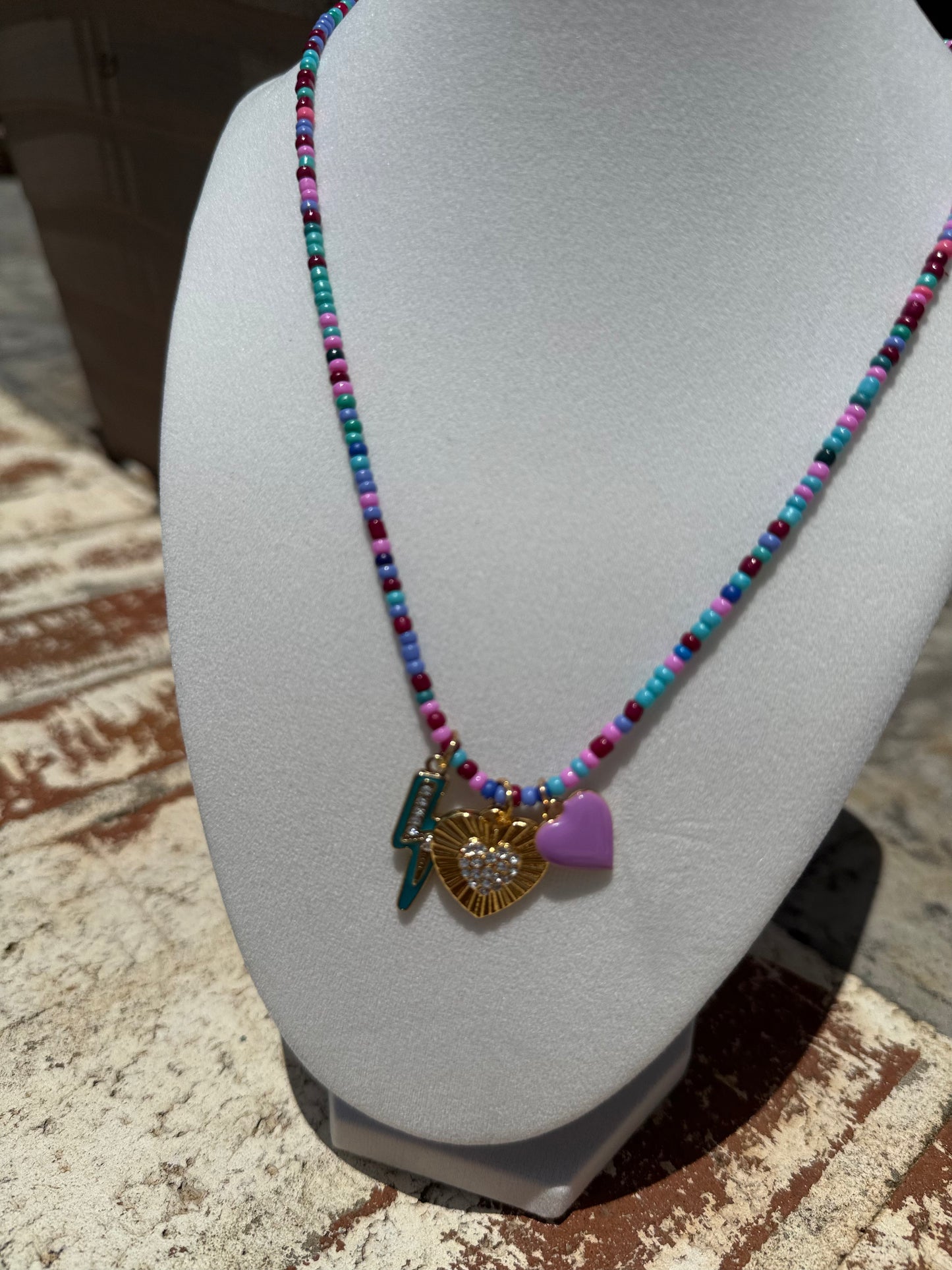 Wild Side Beaded Necklace
