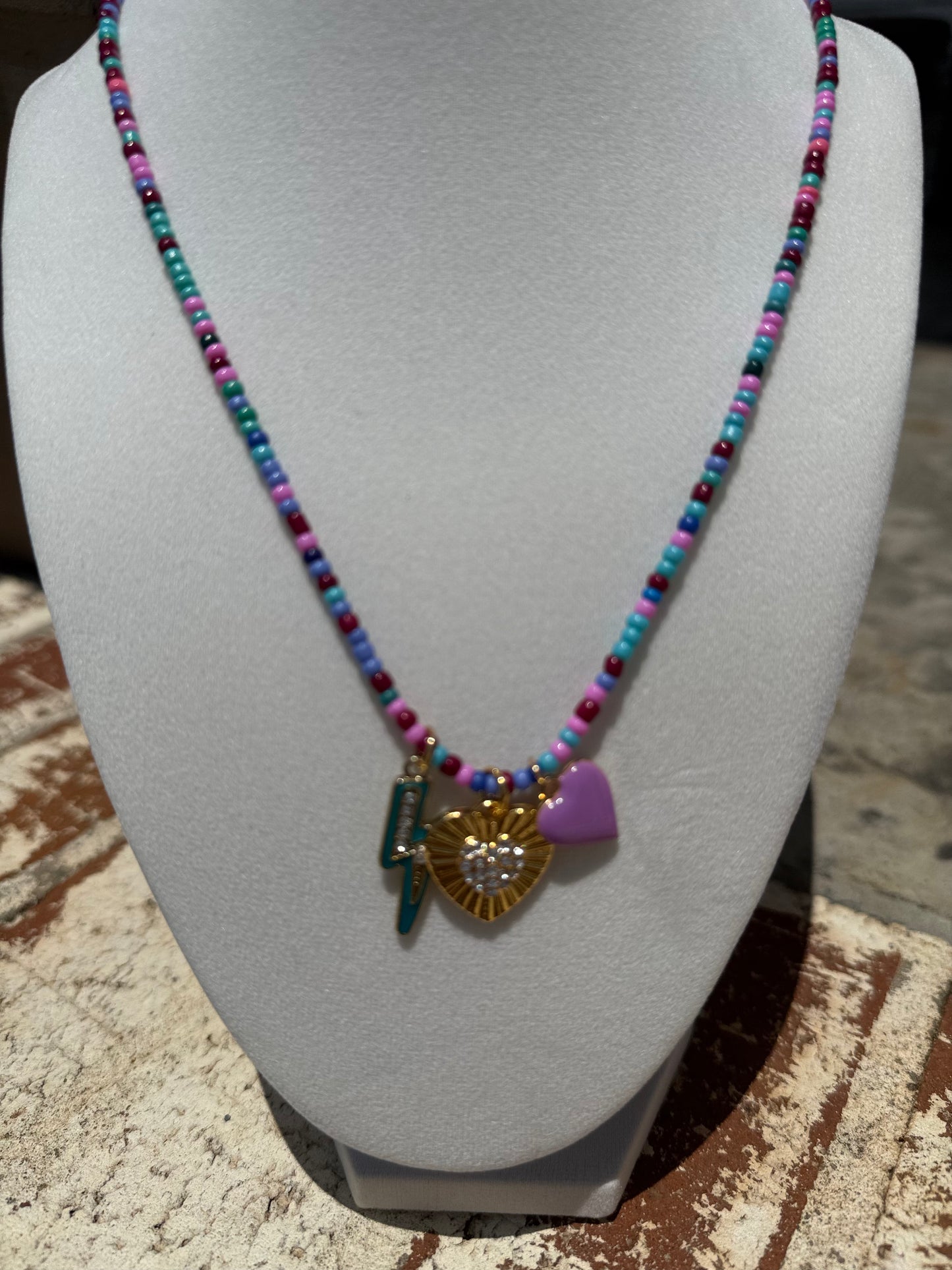 Wild Side Beaded Necklace