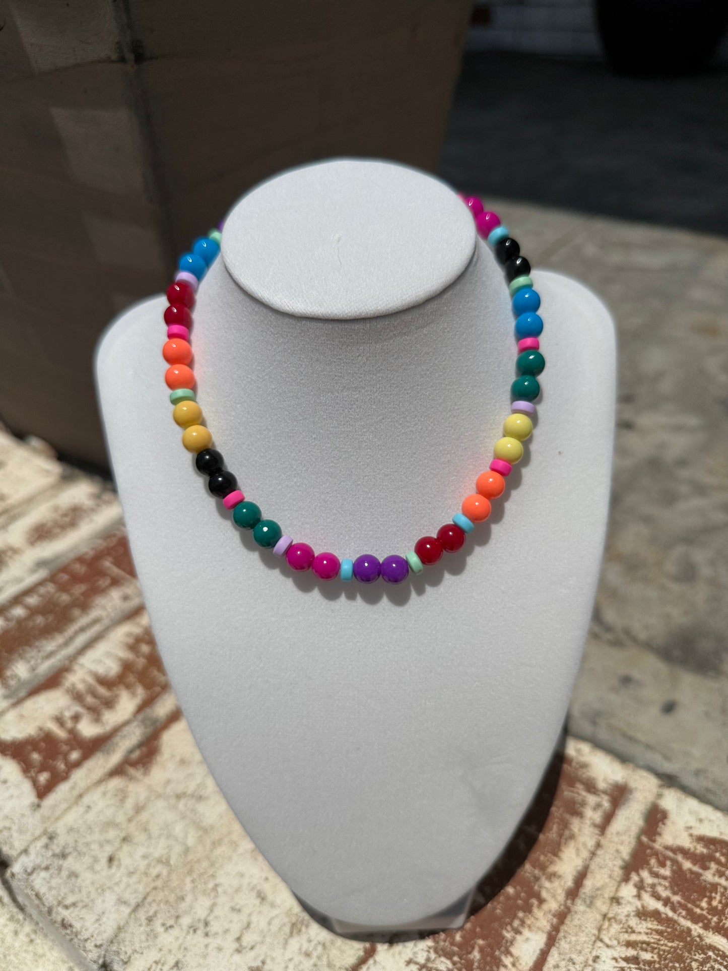Wild & Fun Glass Beaded Necklace