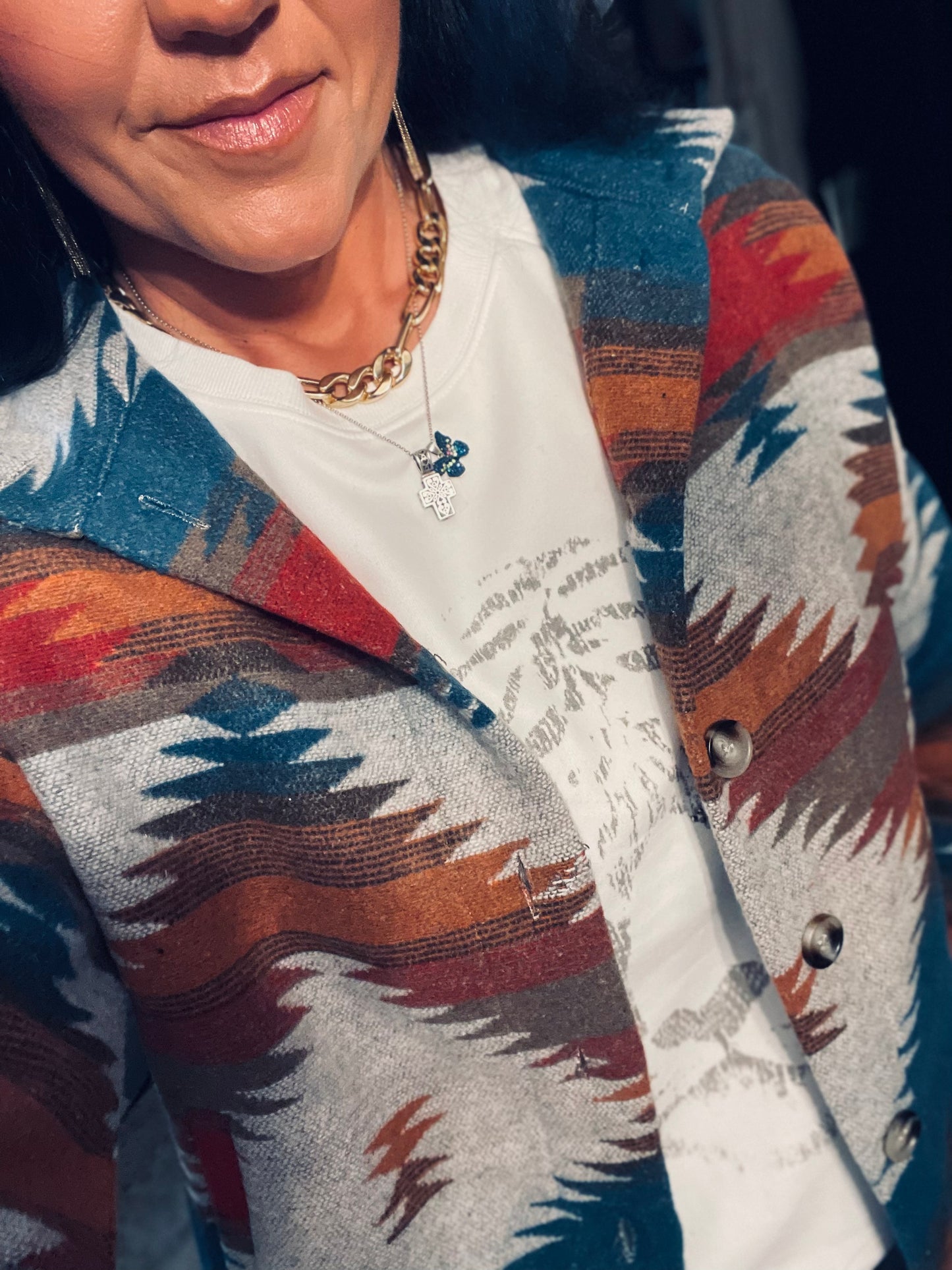 I Walk The Line Jacket (Teal Orange Mix)