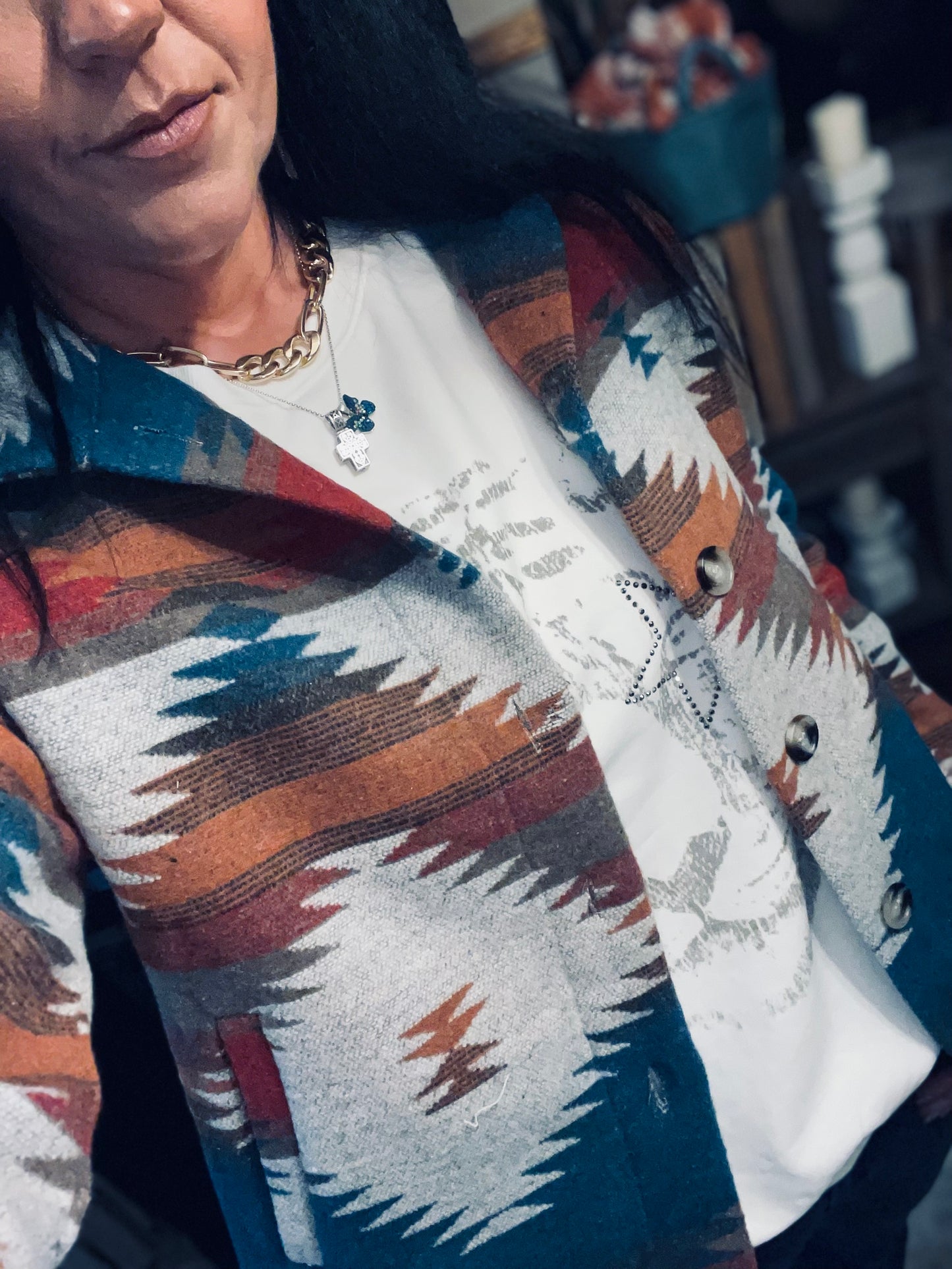 I Walk The Line Jacket (Teal Orange Mix)