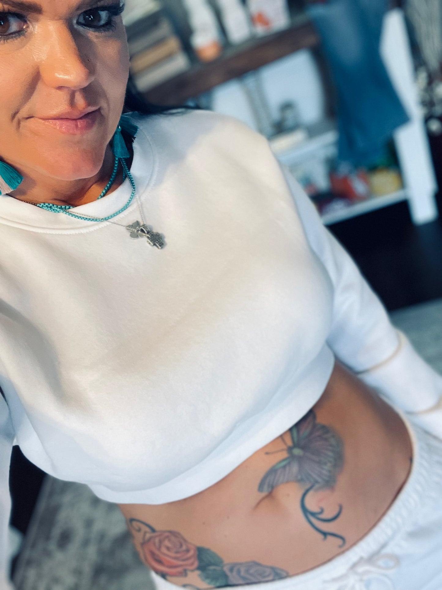Be My Girl Cropped Sweatshirt