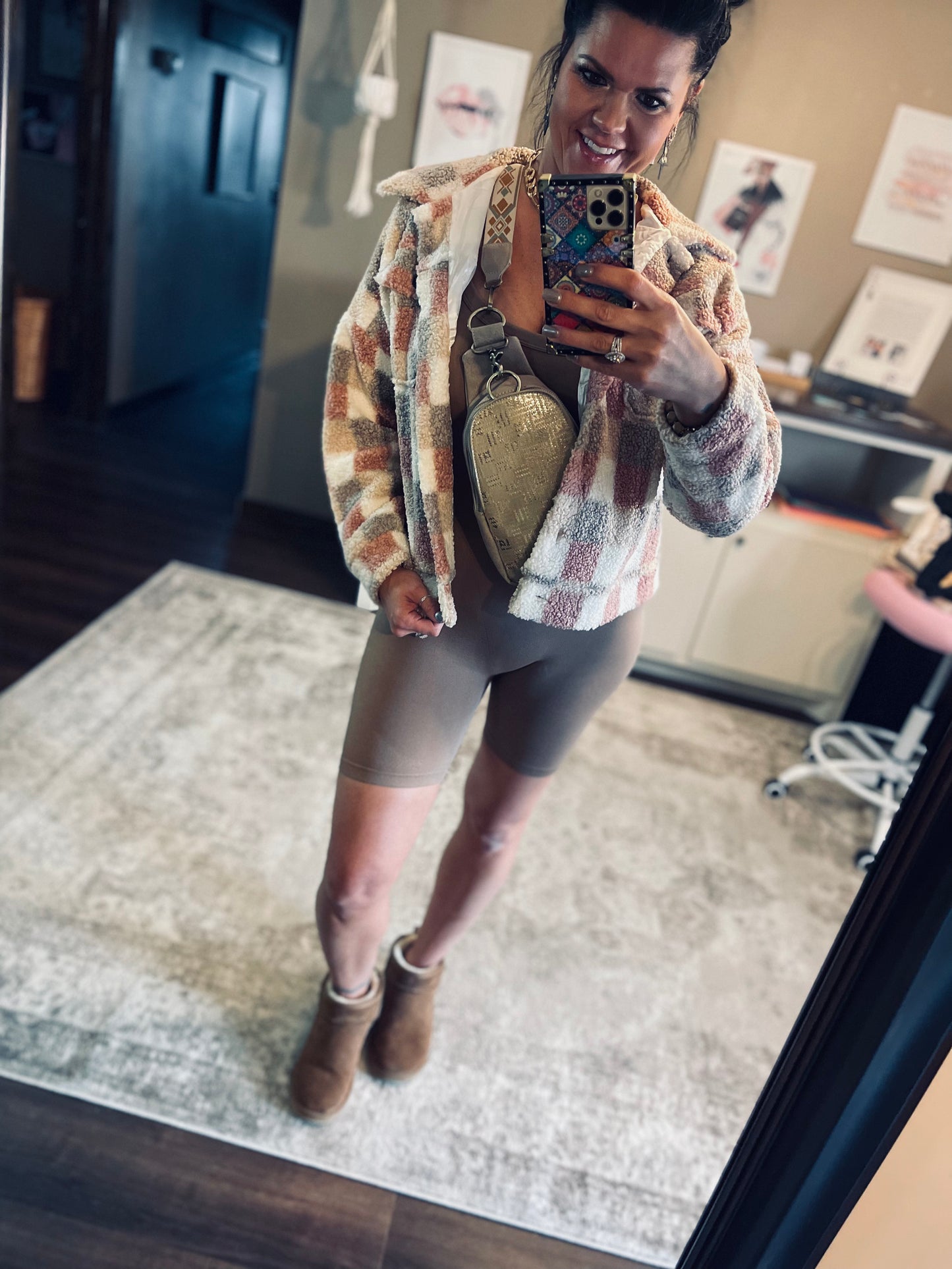 Determined To Rise Romper (Smokey Taupe)