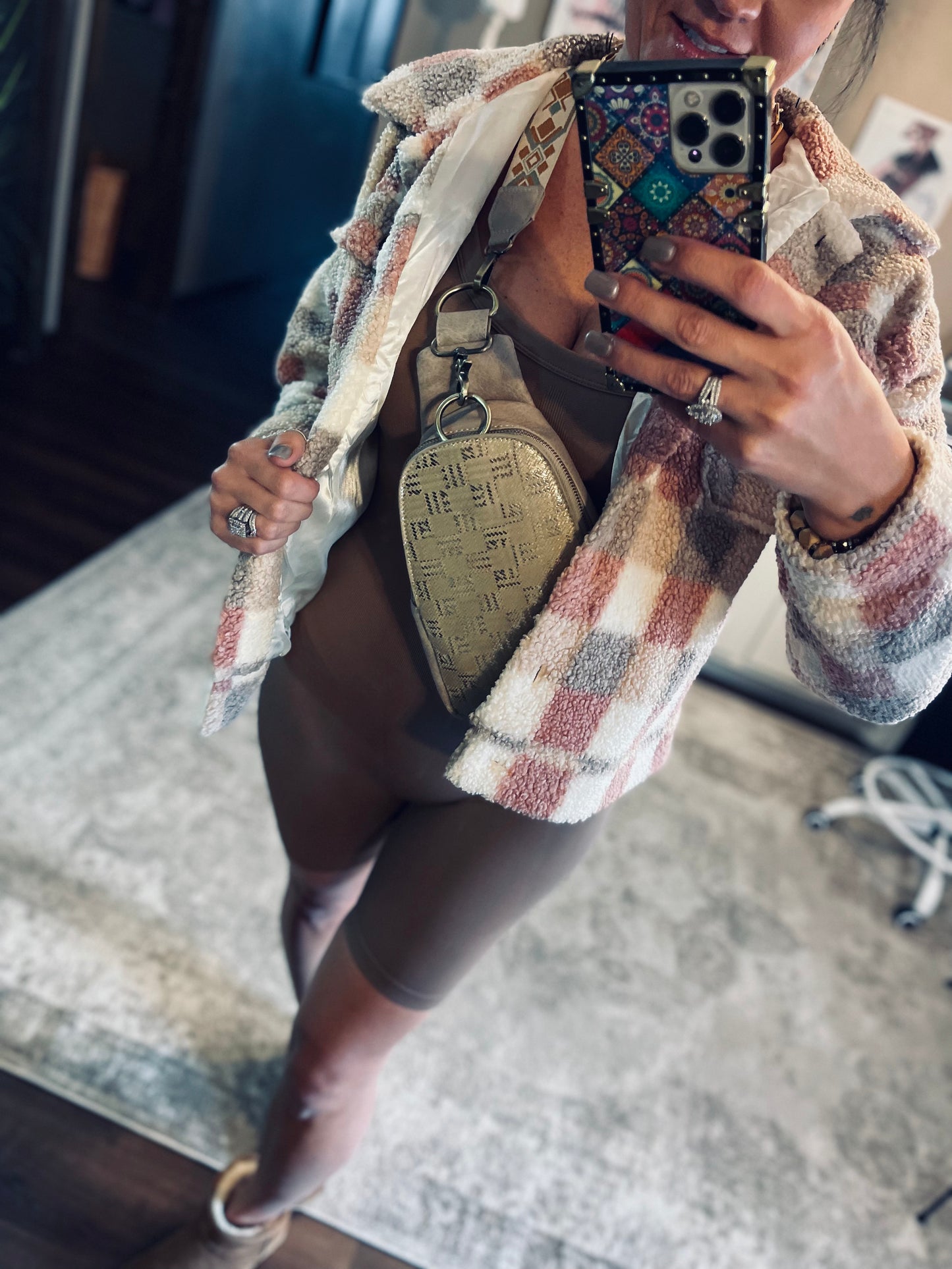Determined To Rise Romper (Smokey Taupe)