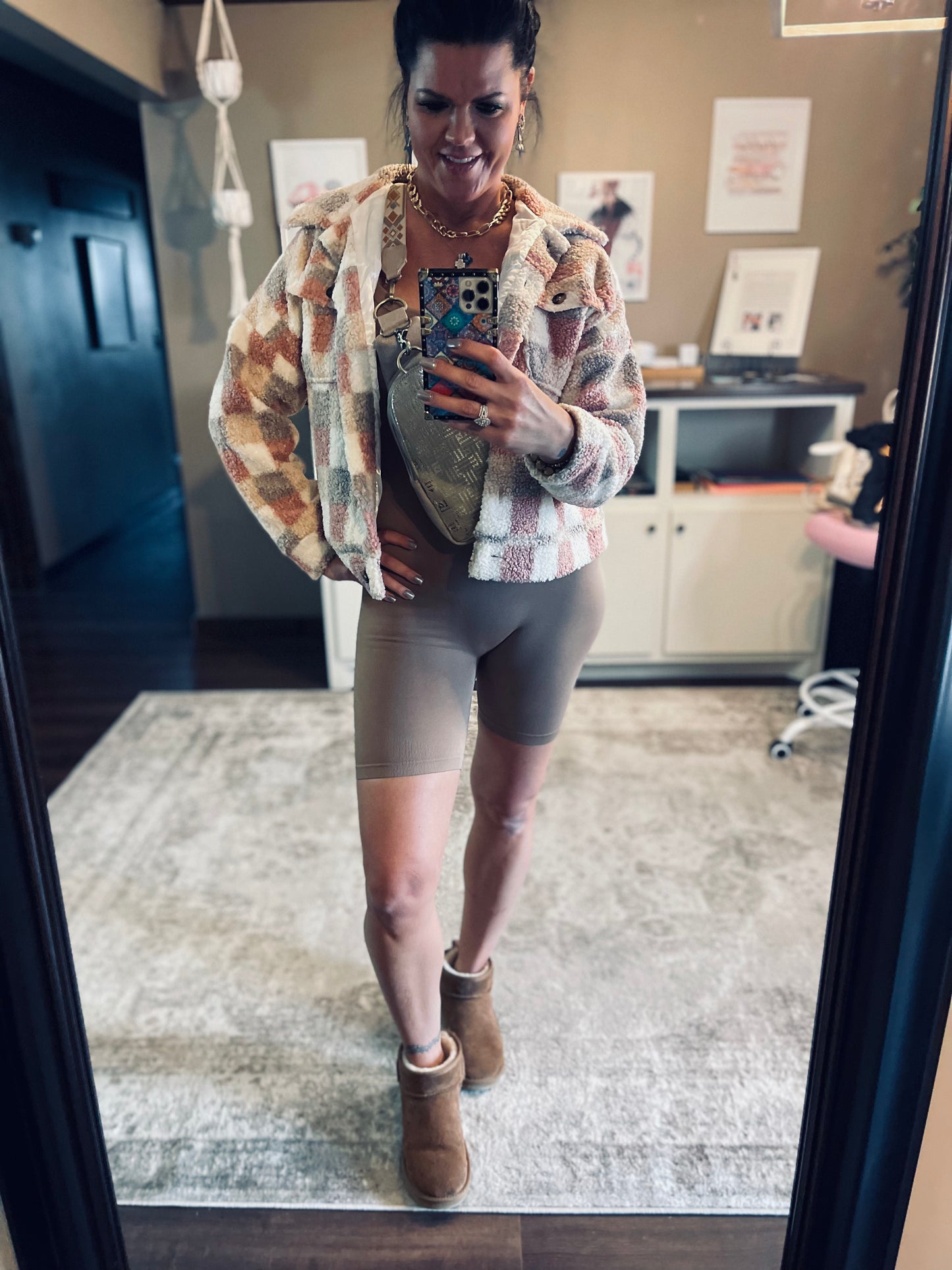 Determined To Rise Romper (Smokey Taupe)