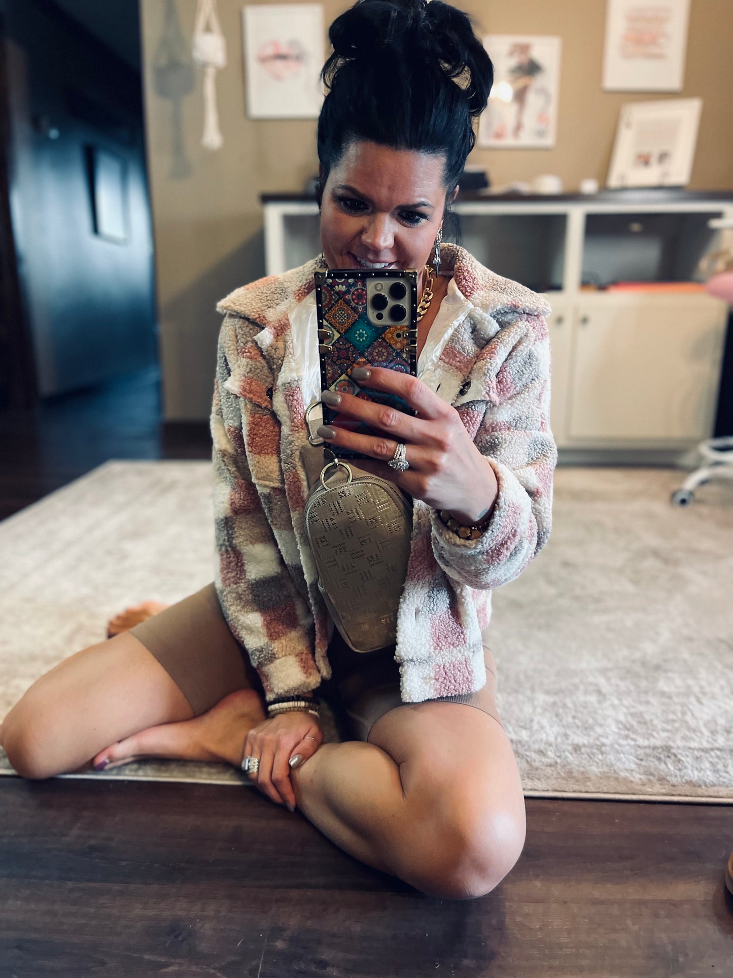 Determined To Rise Romper (Smokey Taupe)
