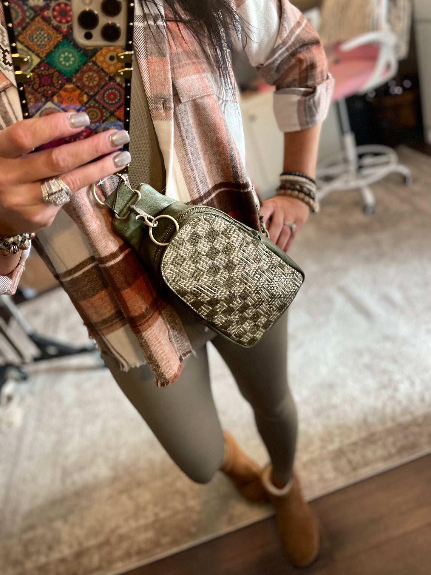 Me Time Plaid Shacket