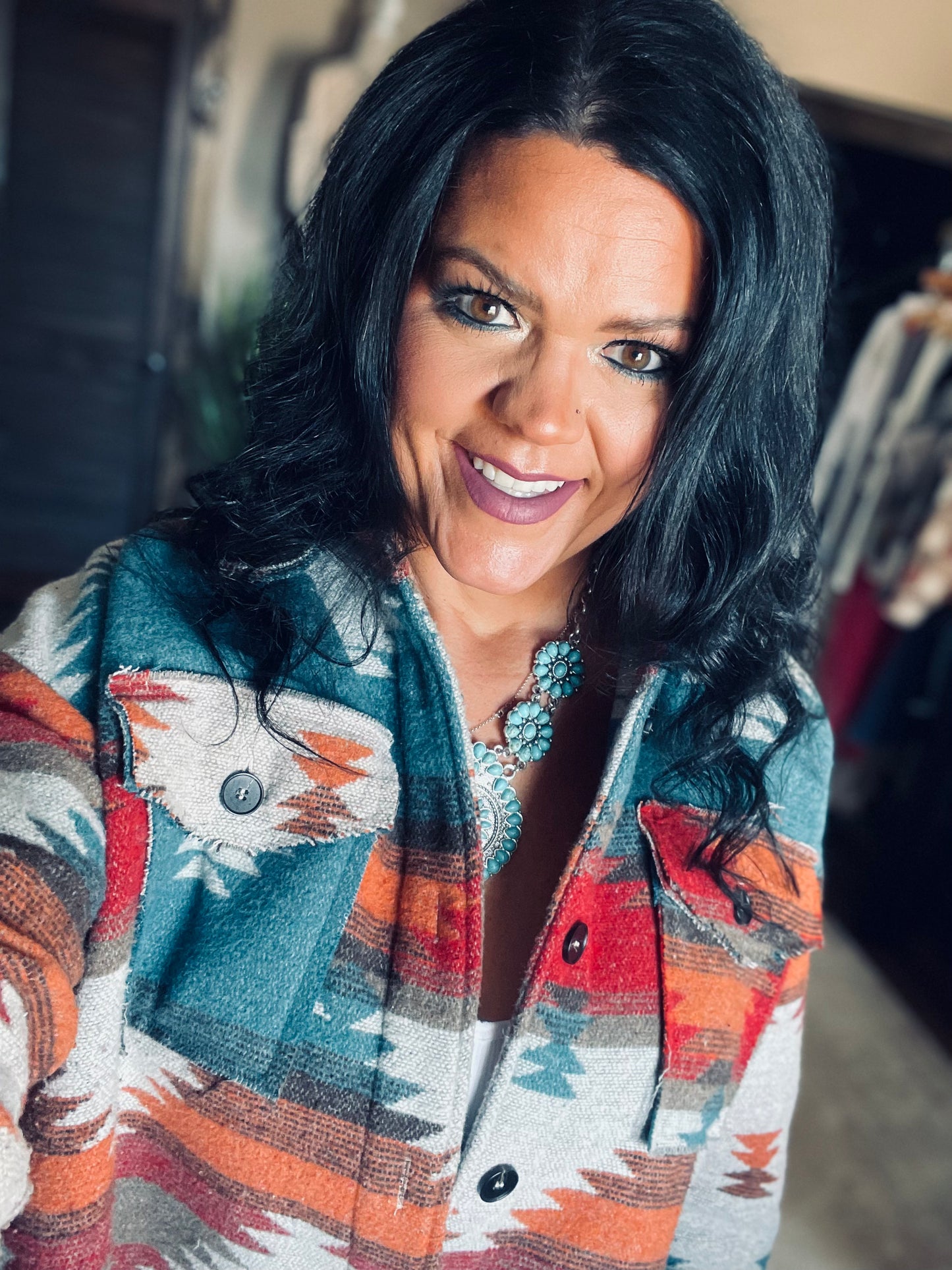 I Walk The Line Jacket (Teal Orange Mix)