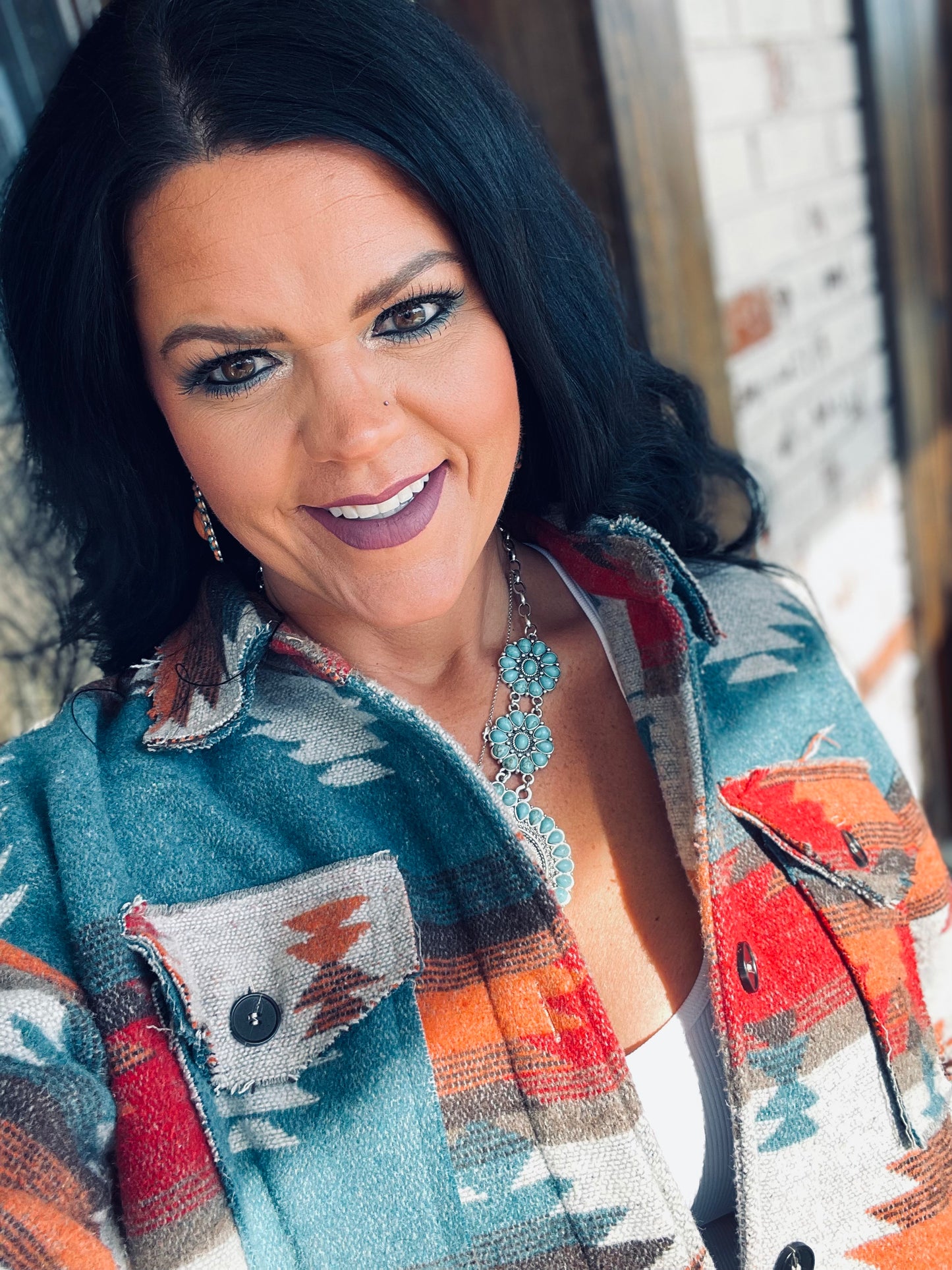 I Walk The Line Jacket (Teal Orange Mix)