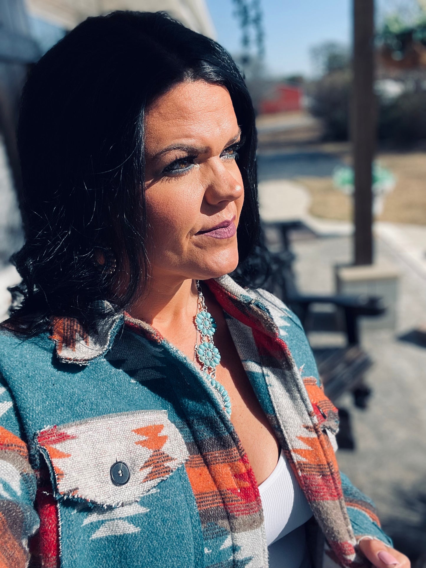 I Walk The Line Jacket (Teal Orange Mix)