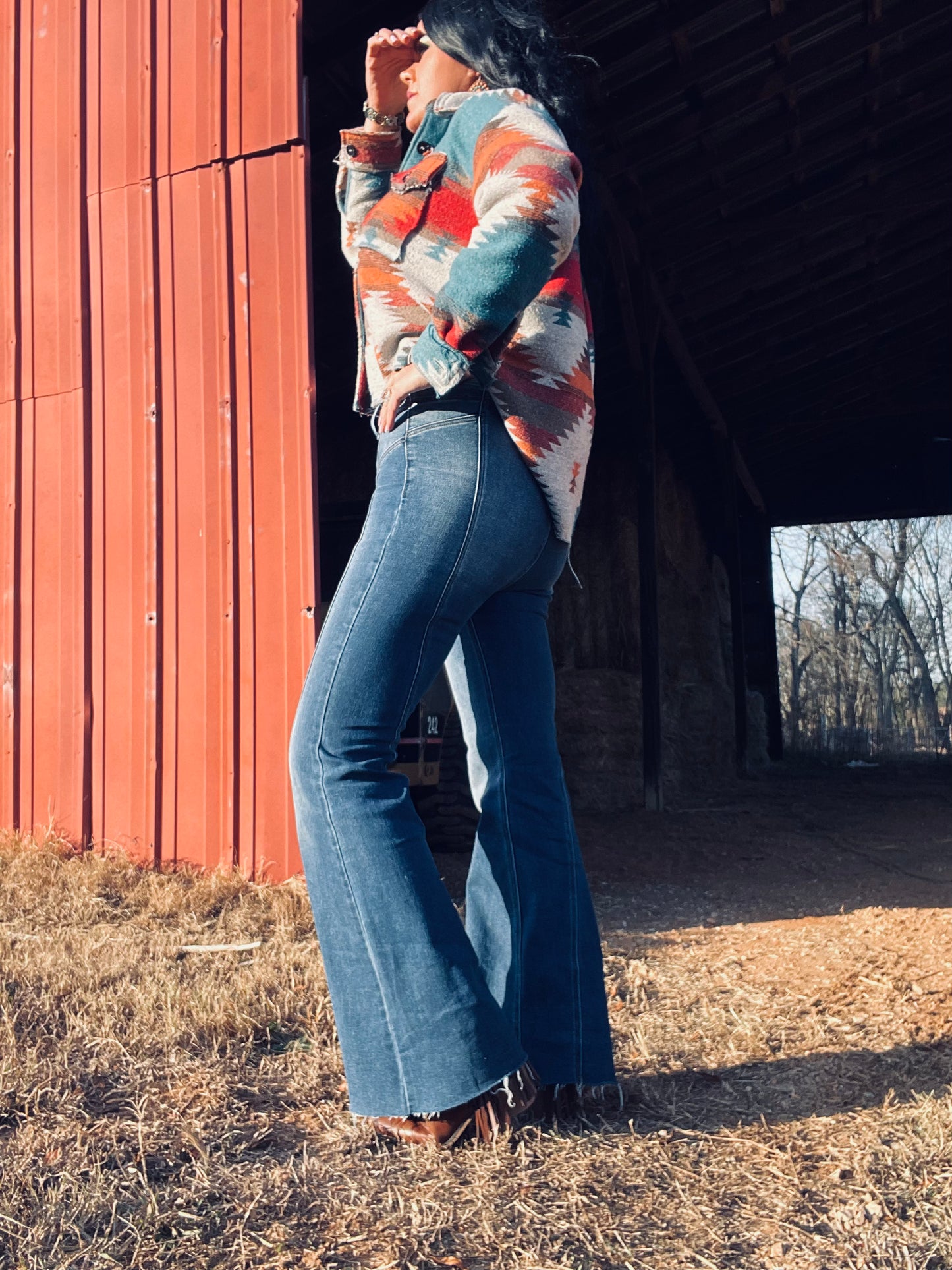 I Walk The Line Jacket (Teal Orange Mix)