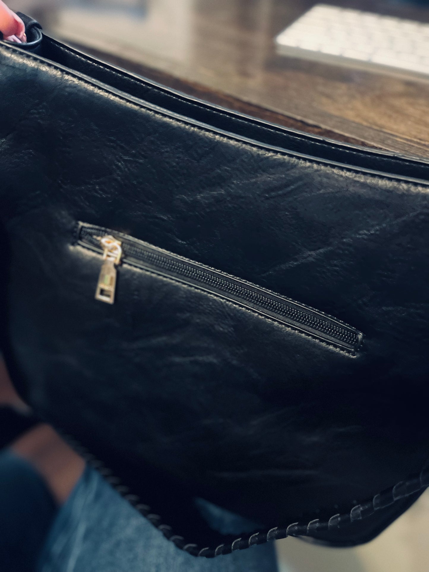 Anywhere But Here Vegan Handbag