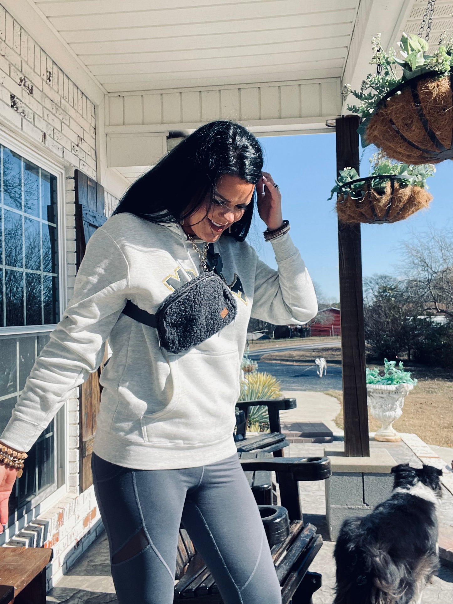 Nina Sherpa Fleece Fanny/Crossbody