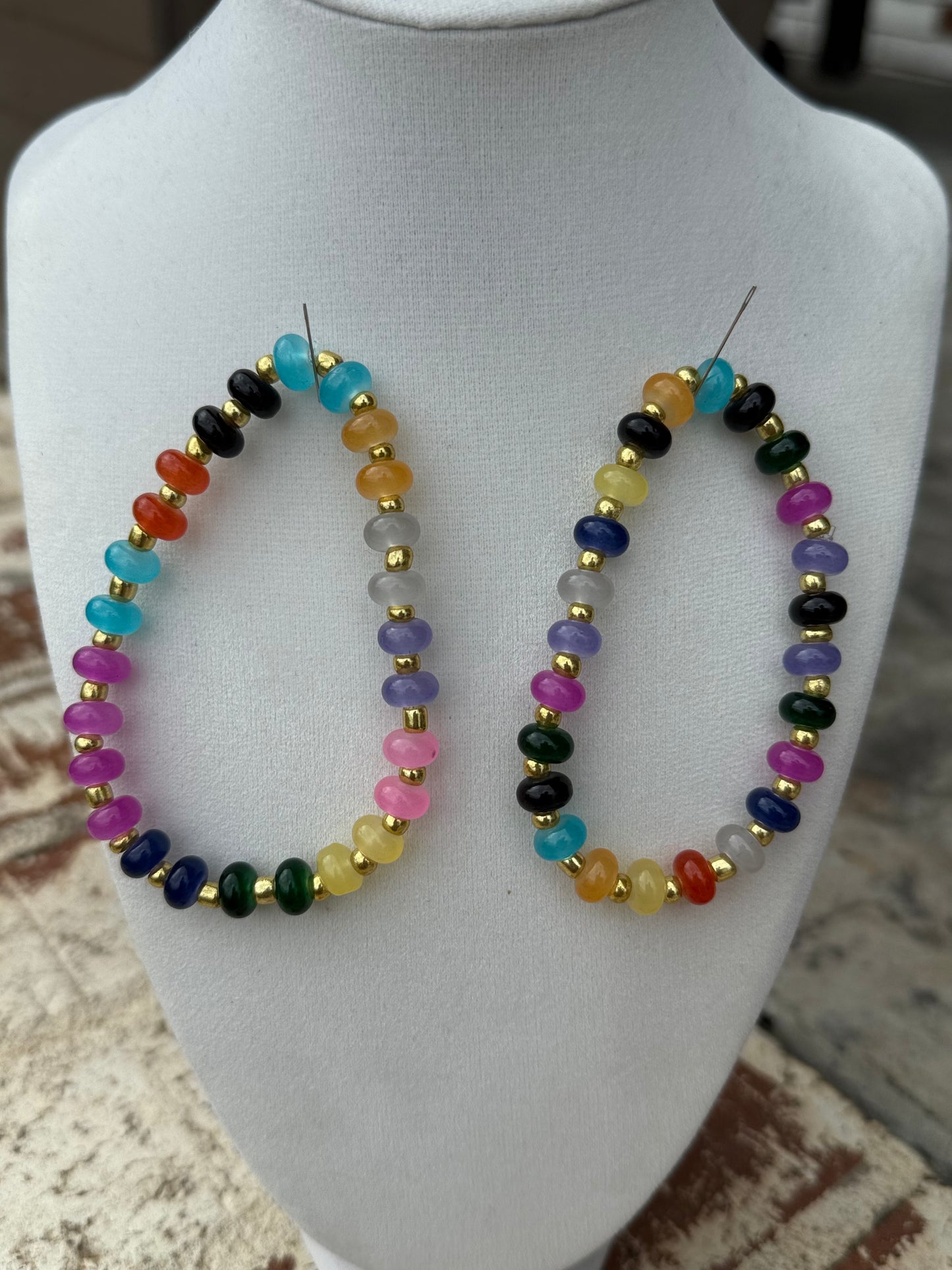 Double Glass Beaded Bracelet Set