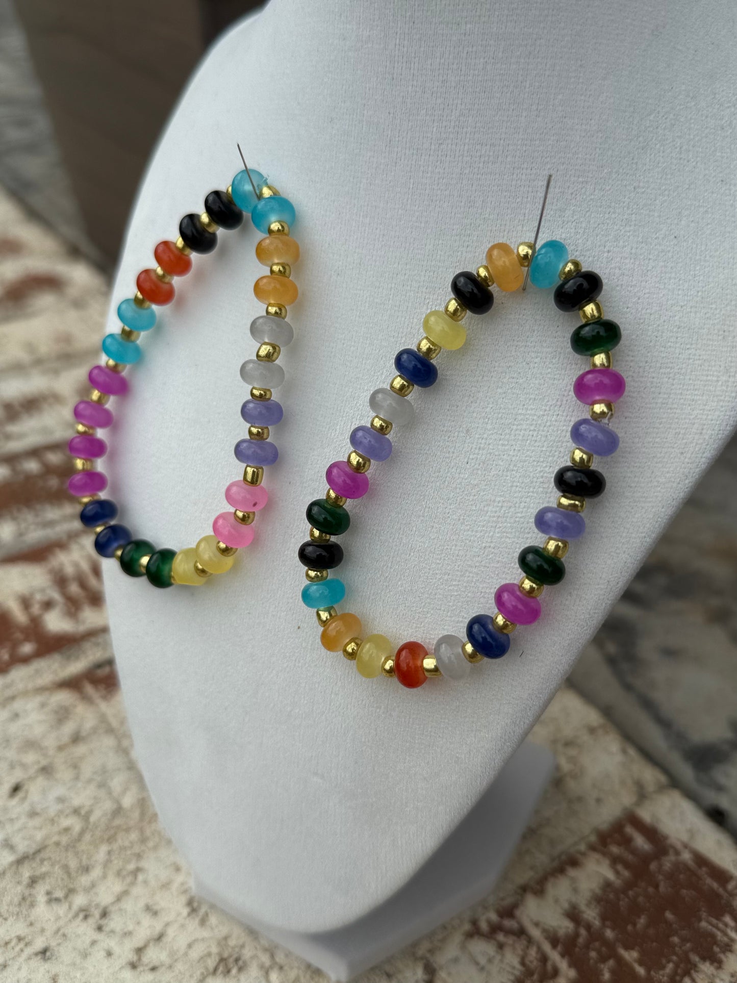 Double Glass Beaded Bracelet Set