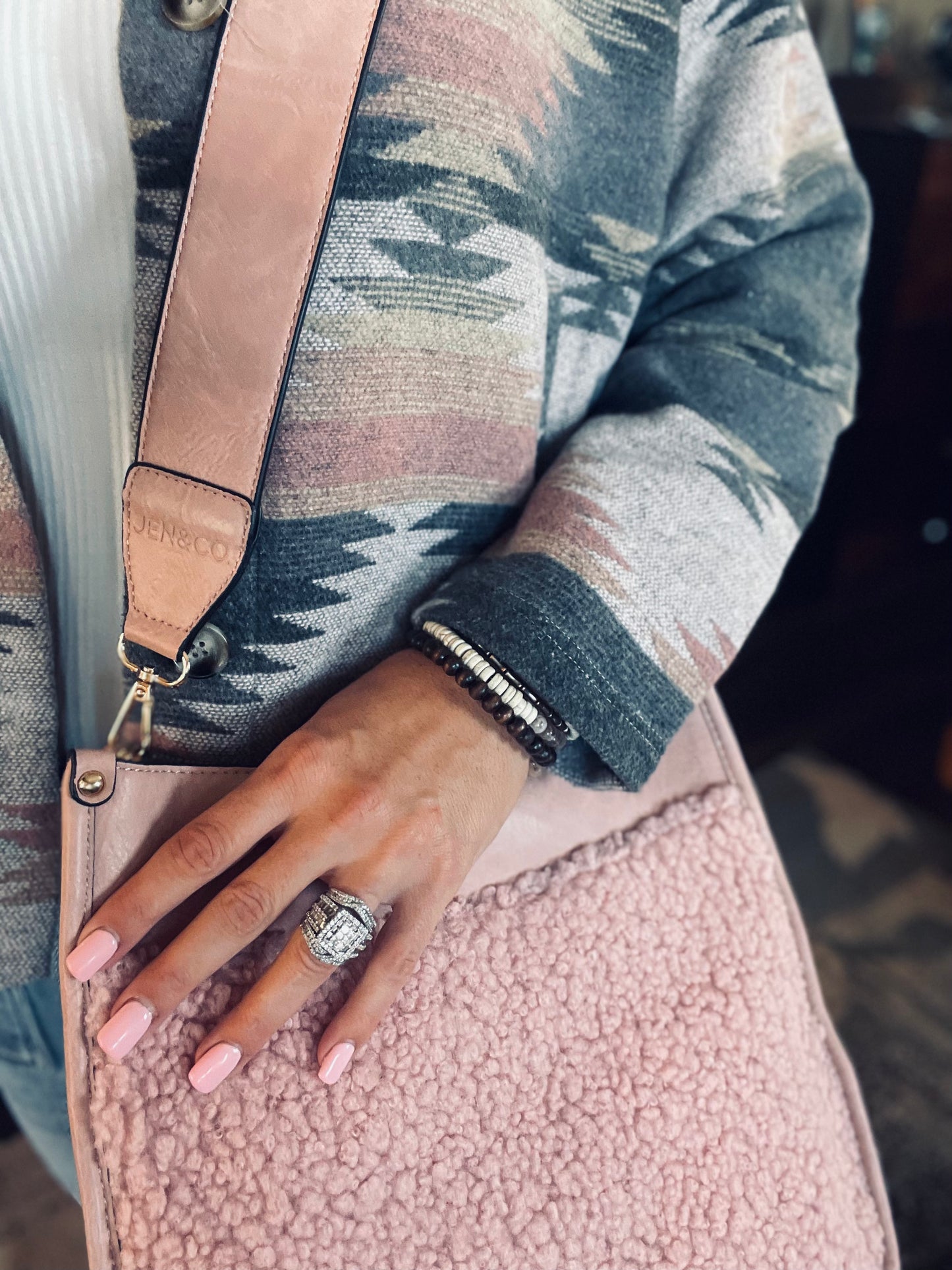 Hotter Than Me Sherpa Handbag