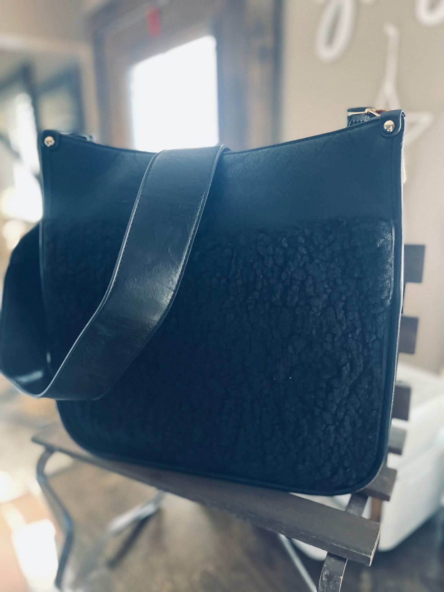 Bet Me Money Sherpa Handbag