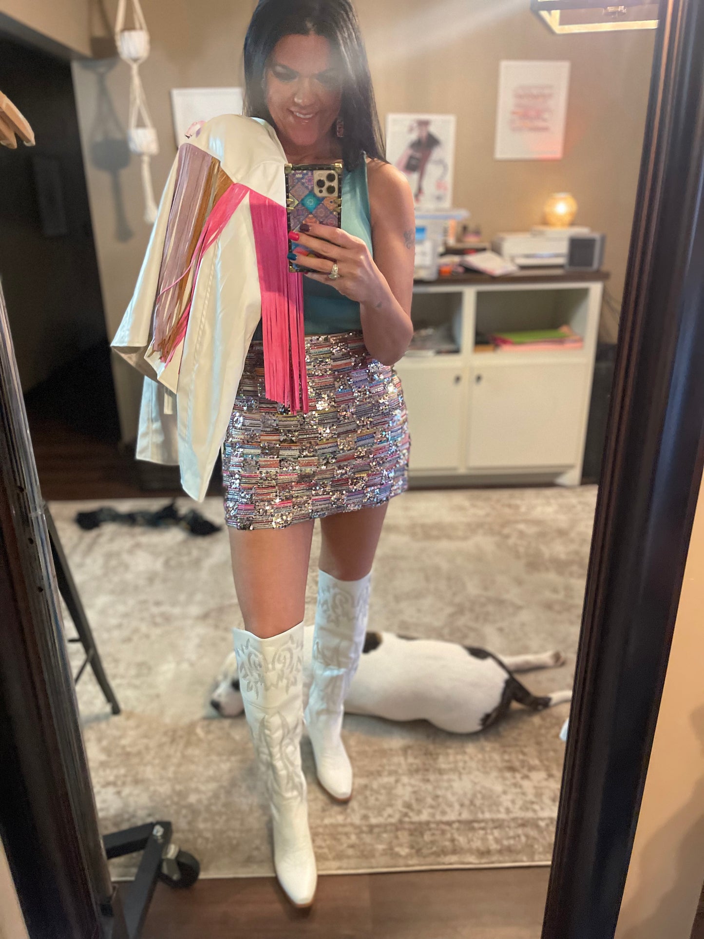 Caught My Eye Sequin Skirt