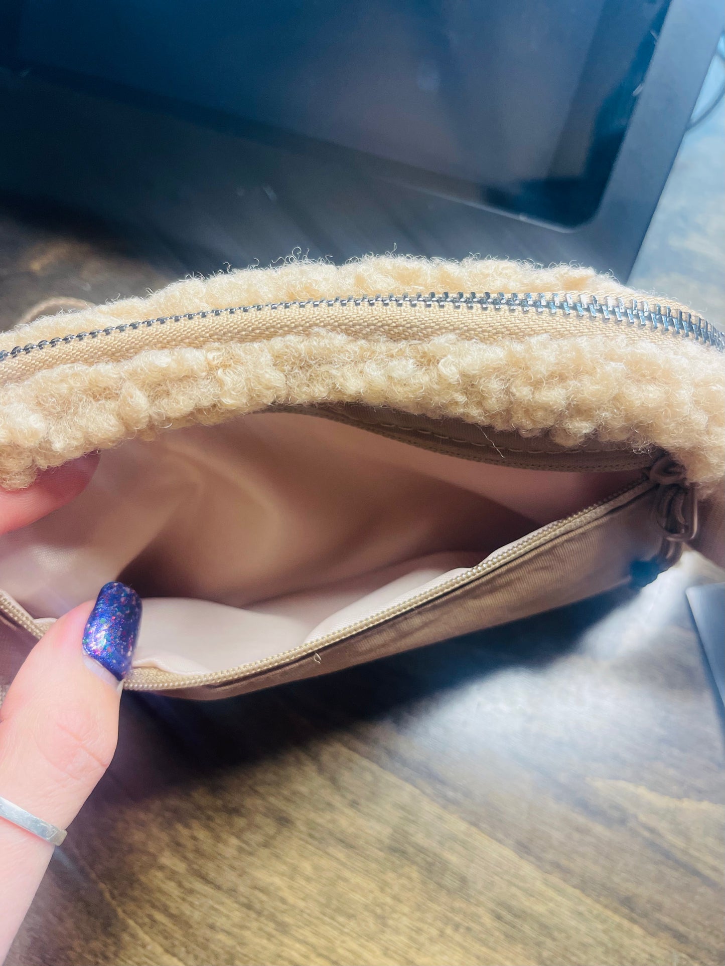 Nina Sherpa Fleece Fanny/Crossbody
