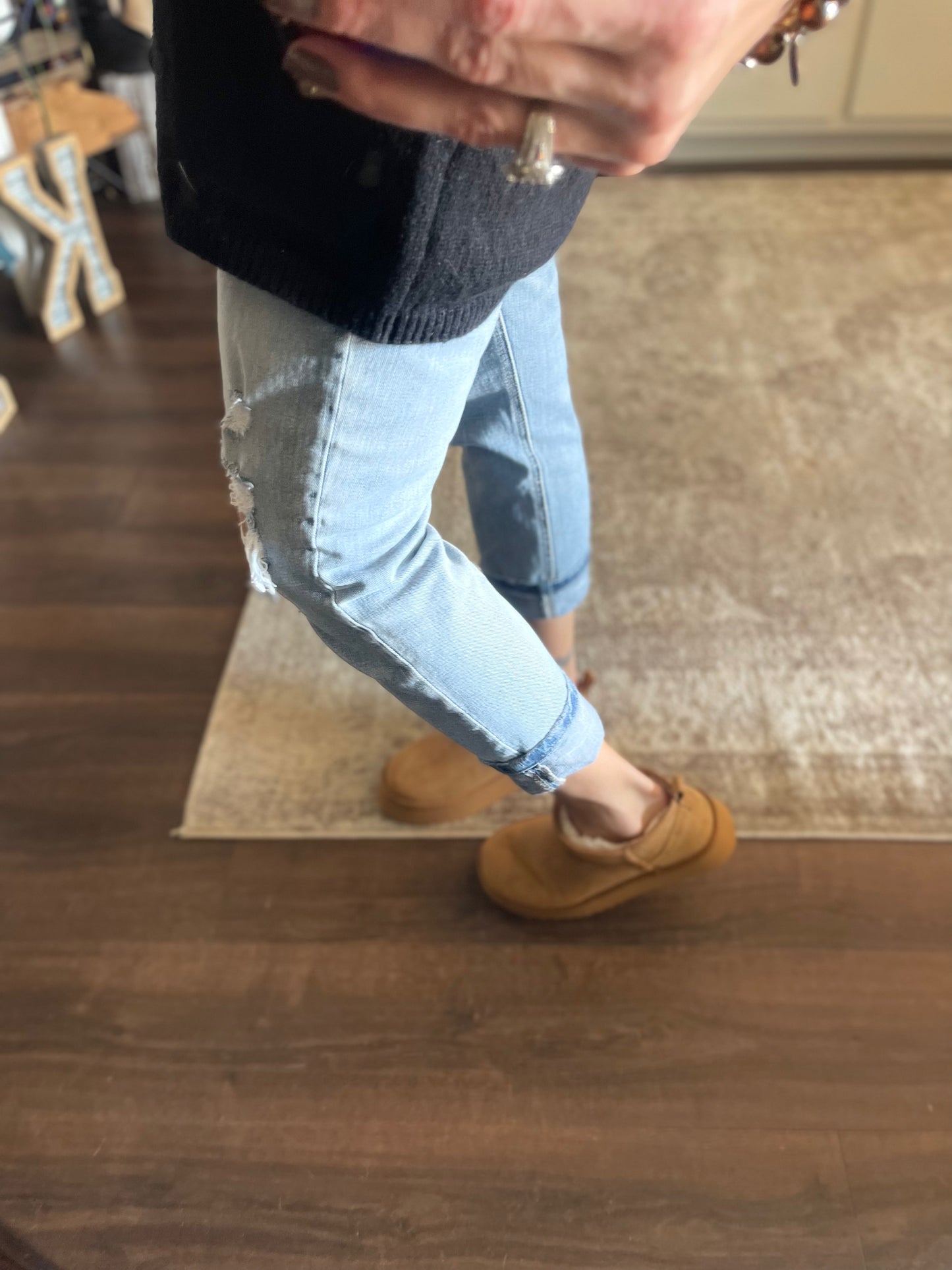 Breckenridge Platform Ankle Booties-Chestnut