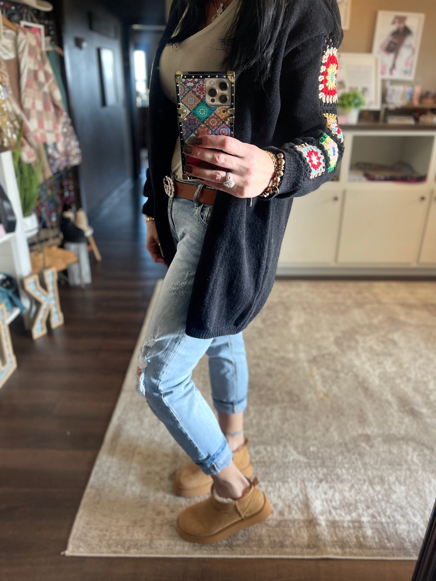 Breckenridge Platform Ankle Booties-Chestnut