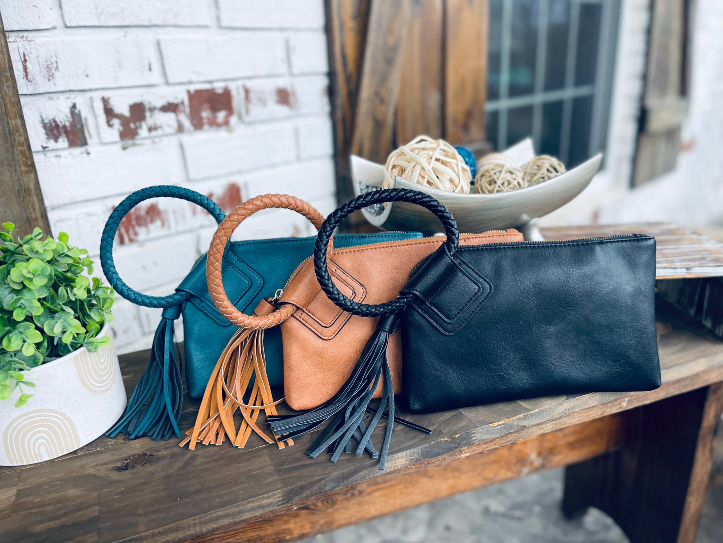 On-The-Go Fringe Clutch