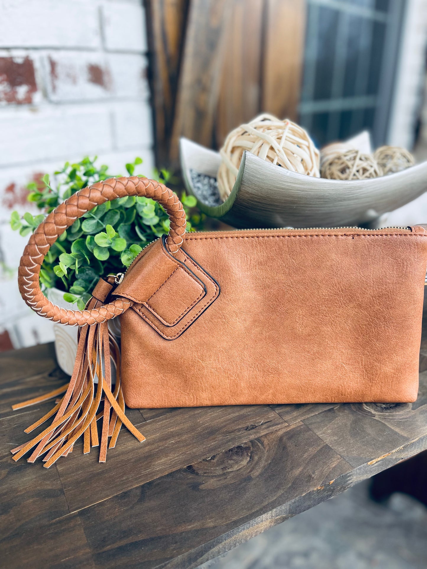 On-The-Go Fringe Clutch