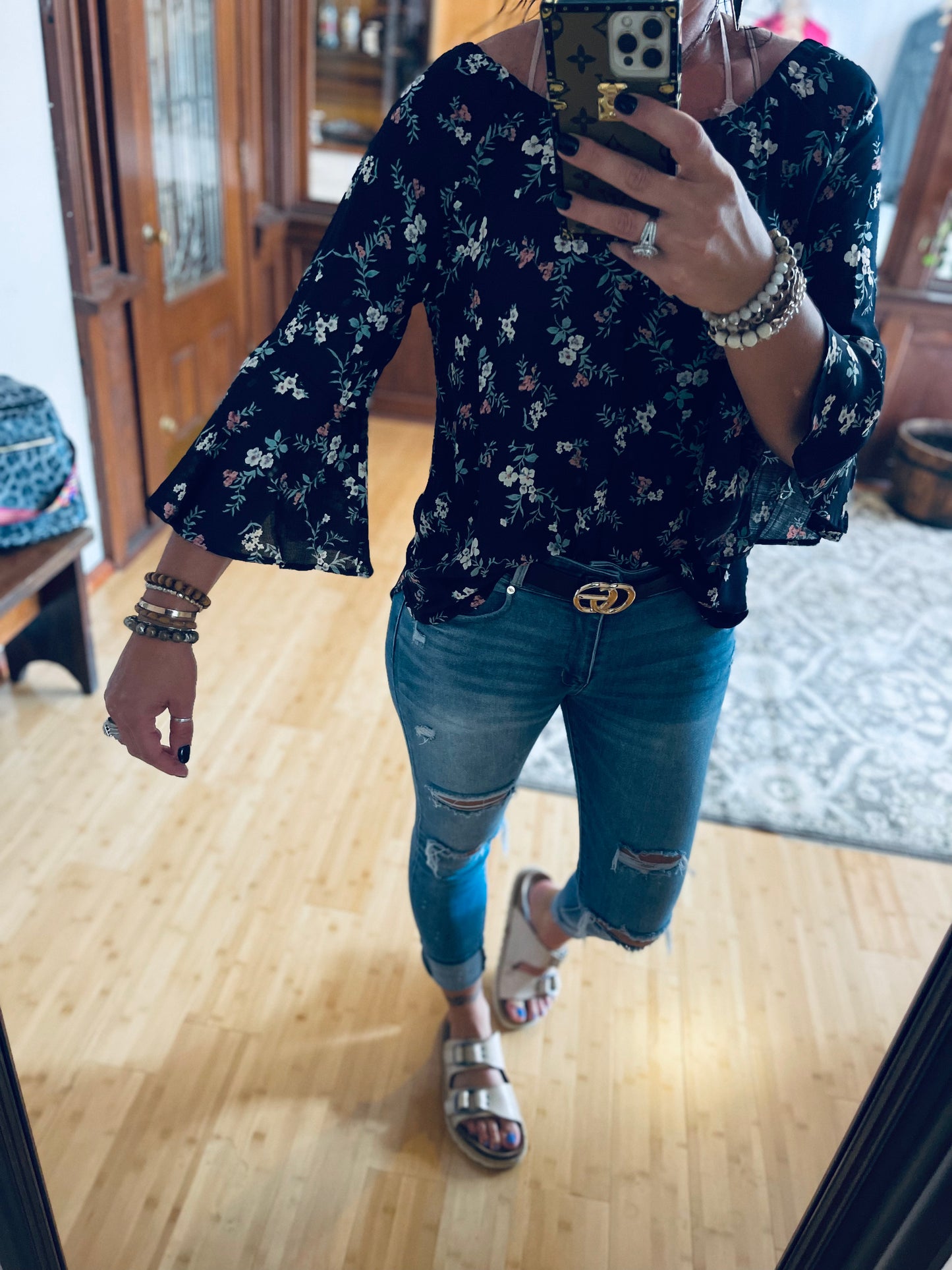 This Is Our Place Floral Top