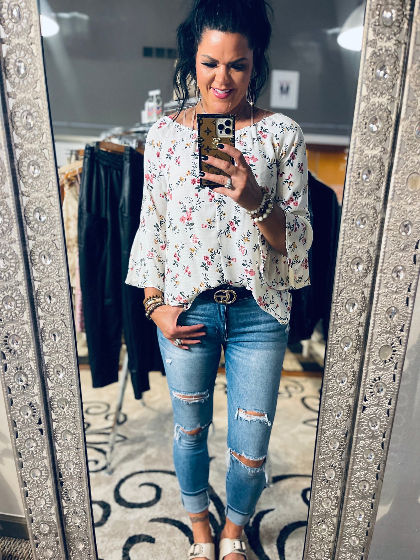 This Is Our Place Floral Top