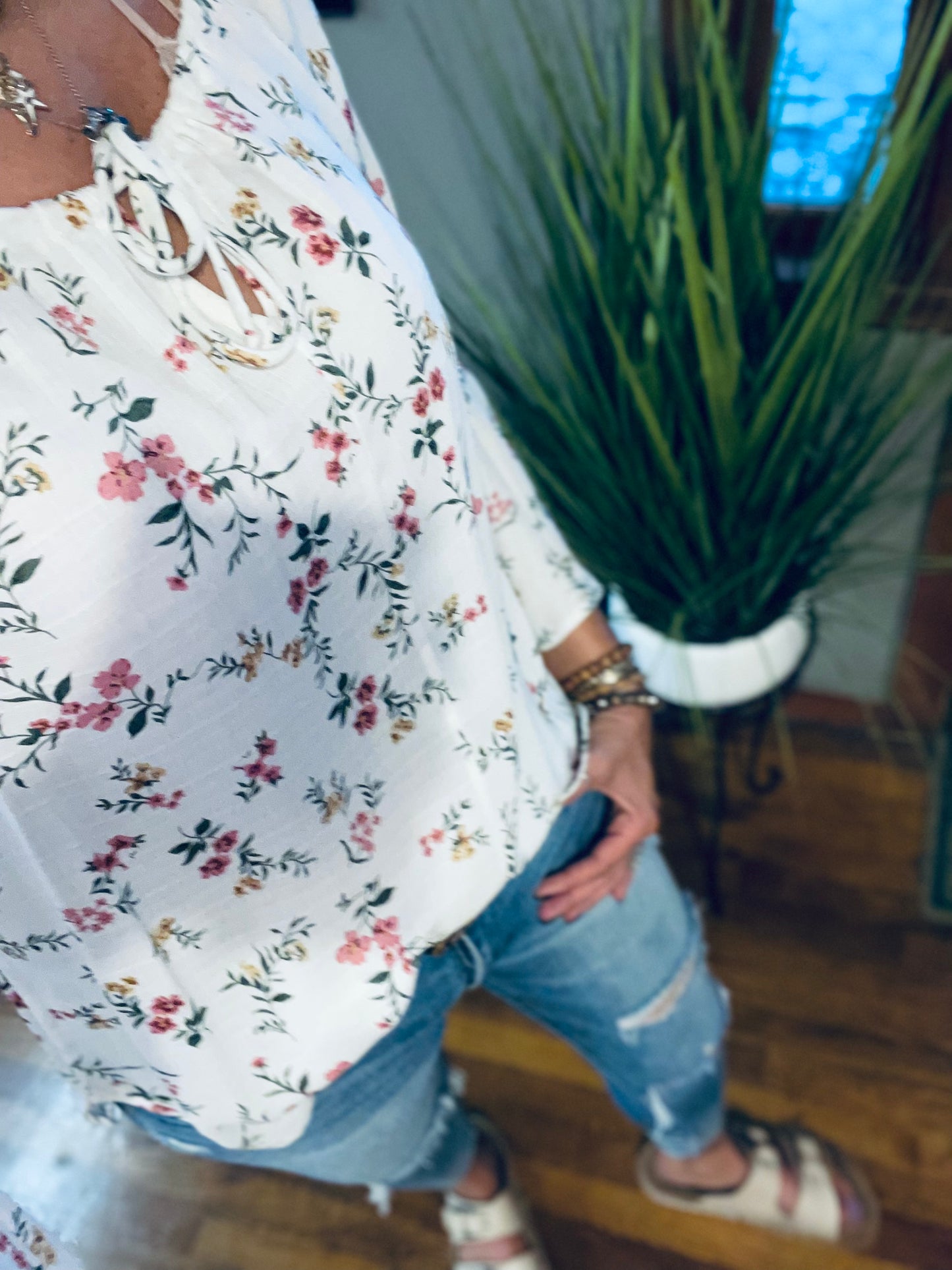 This Is Our Place Floral Top