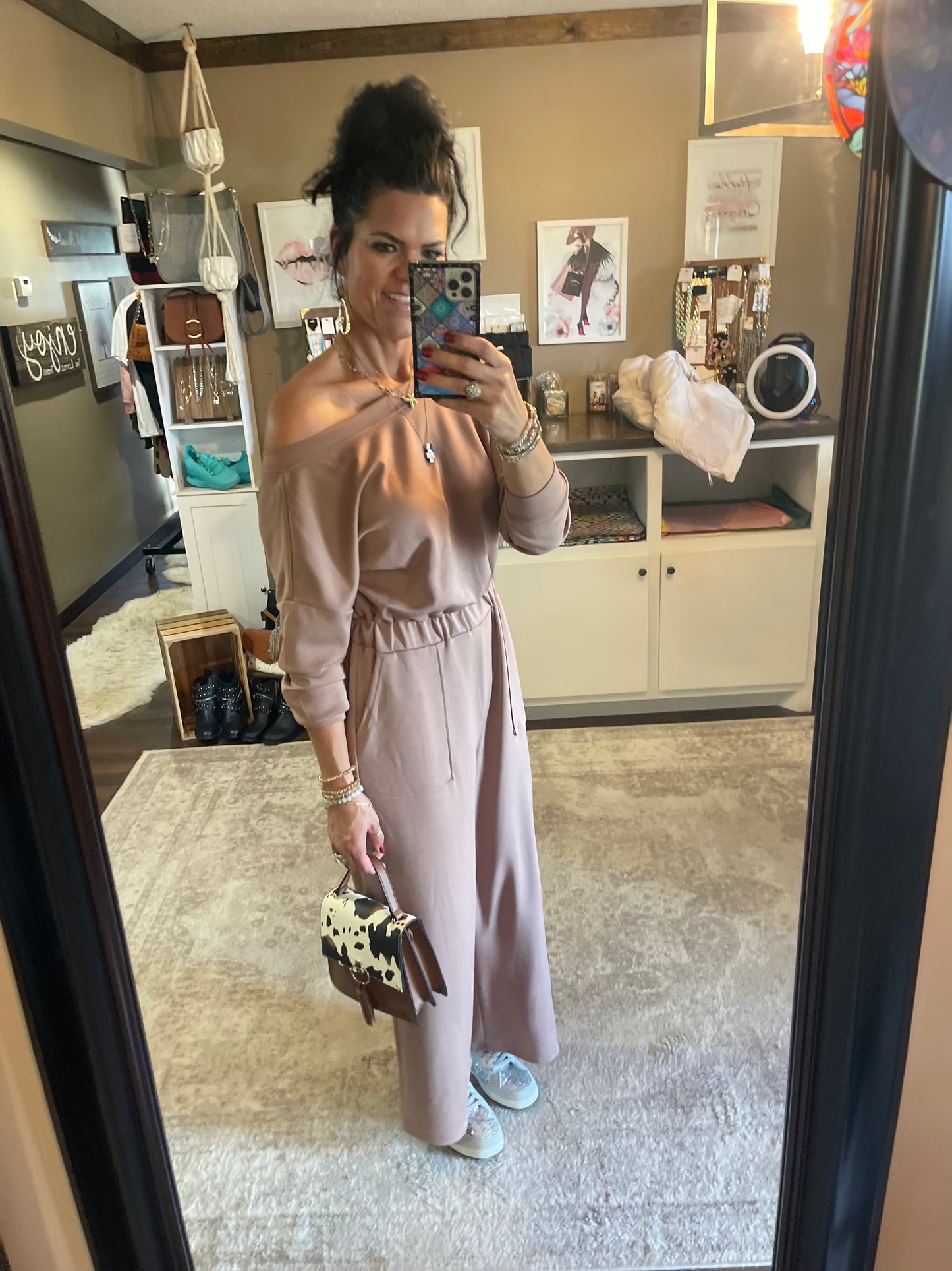 Off The Shoulder Jumpsuit