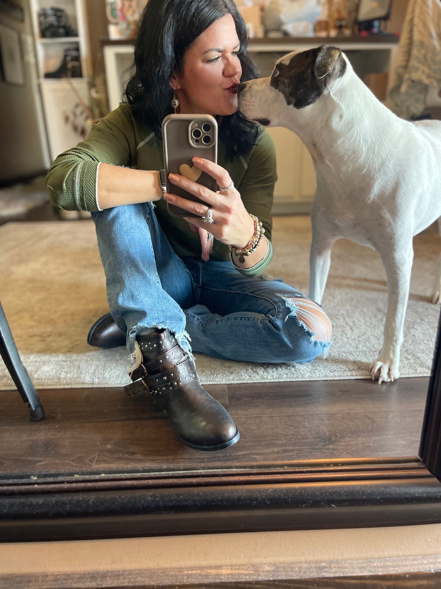 Chain and Buckle Boots