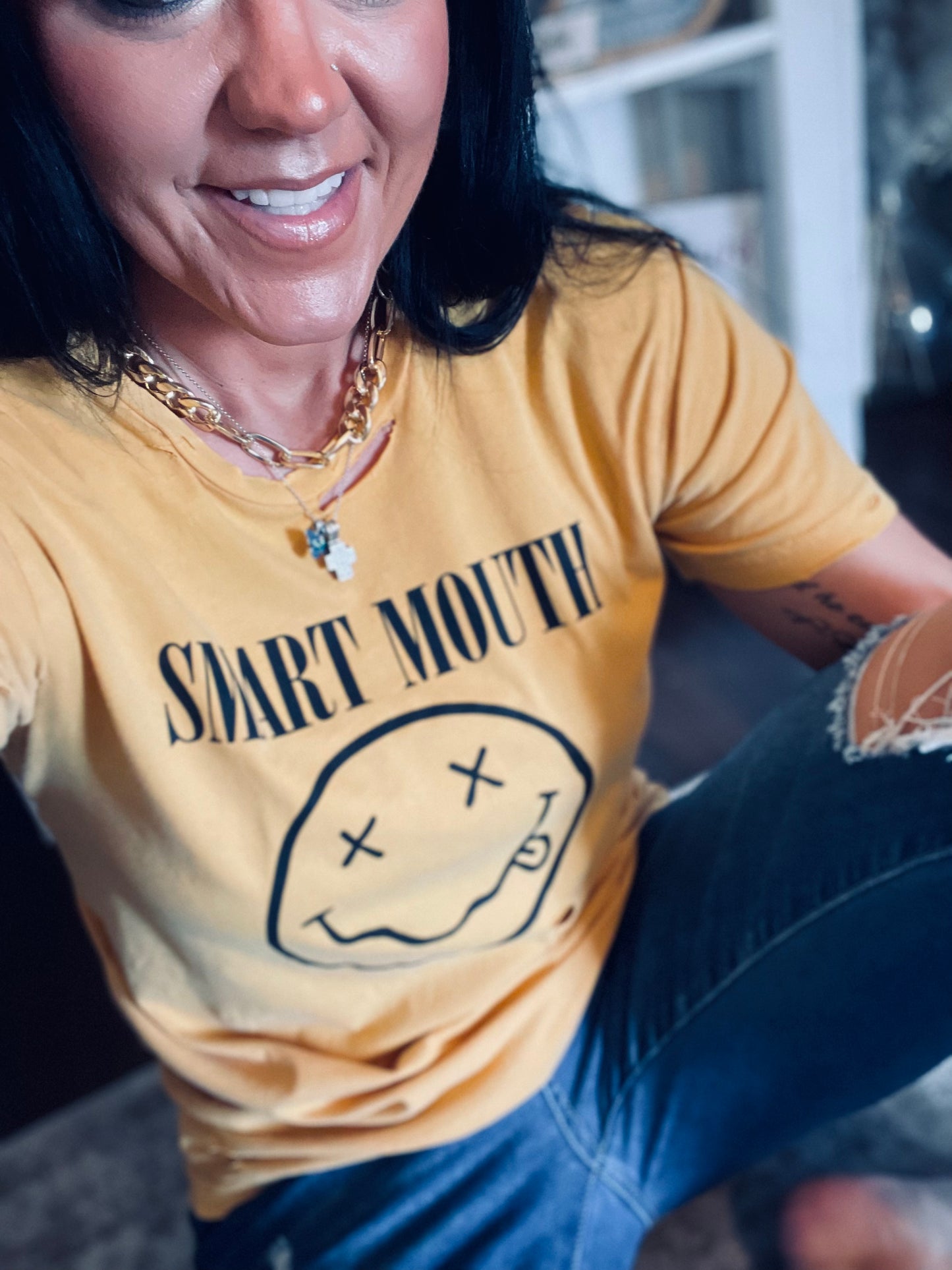 Smiley Smart Mouth Tee