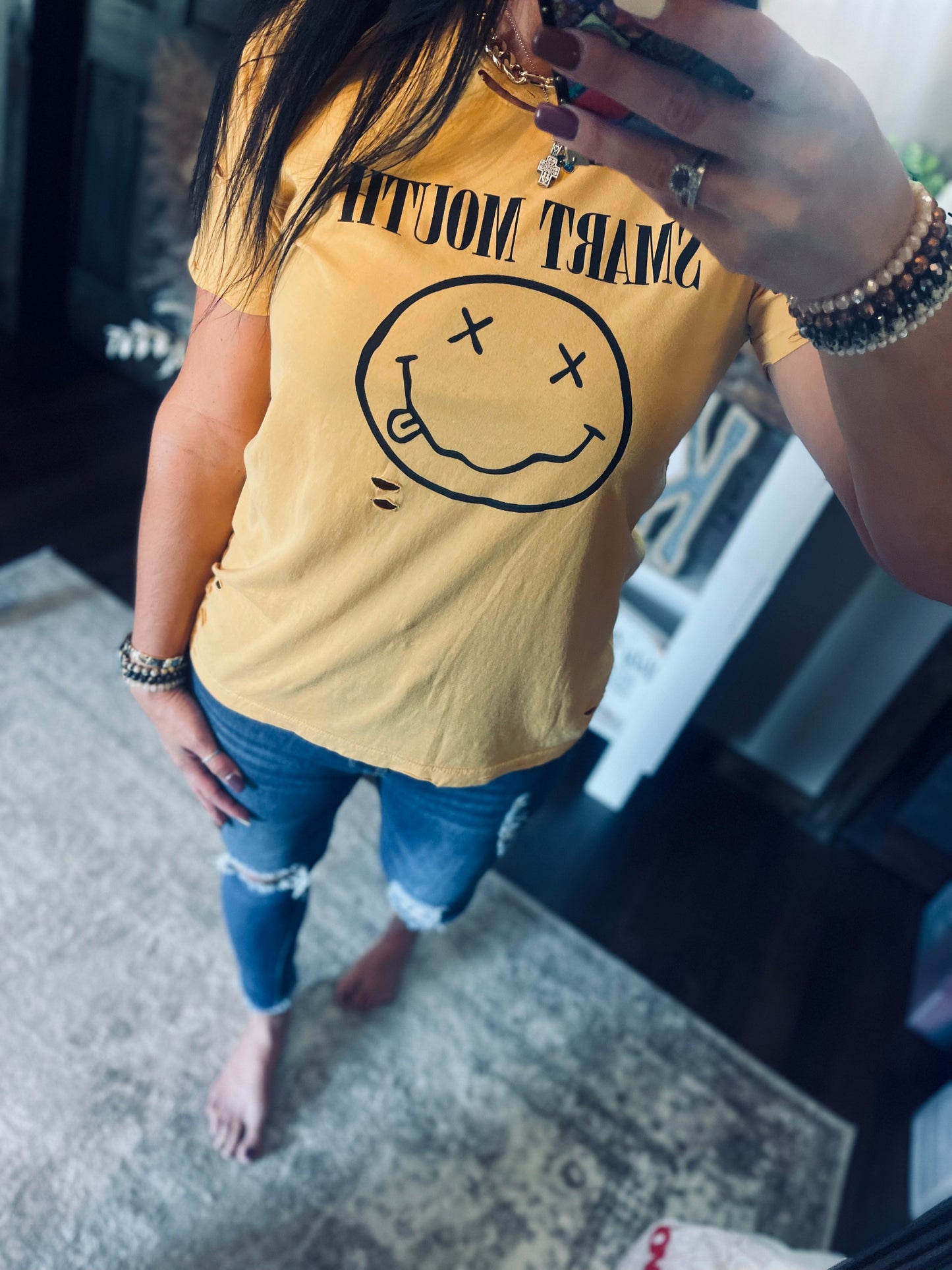 Smiley Smart Mouth Tee