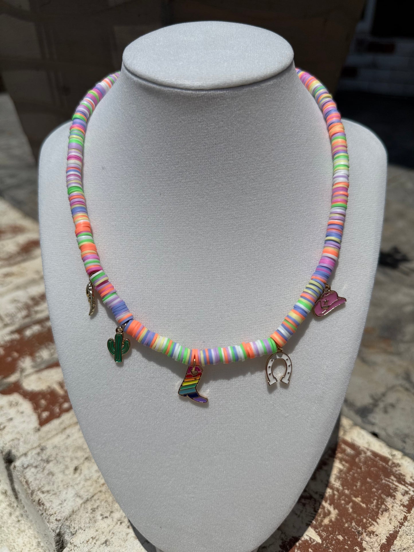 Colorful Cowgirl Luck Necklace