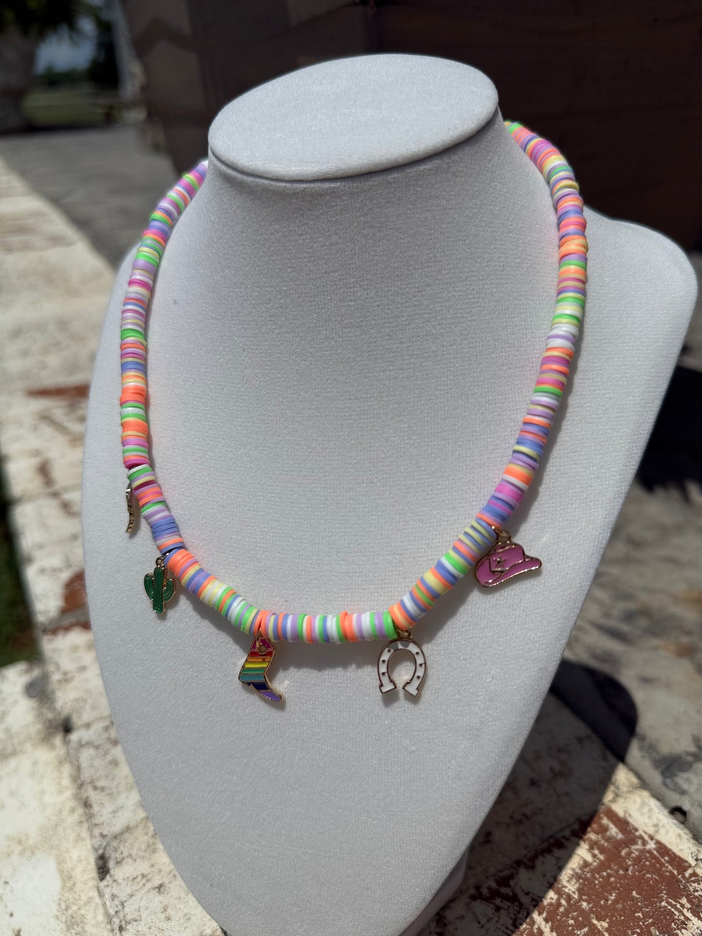 Colorful Cowgirl Luck Necklace