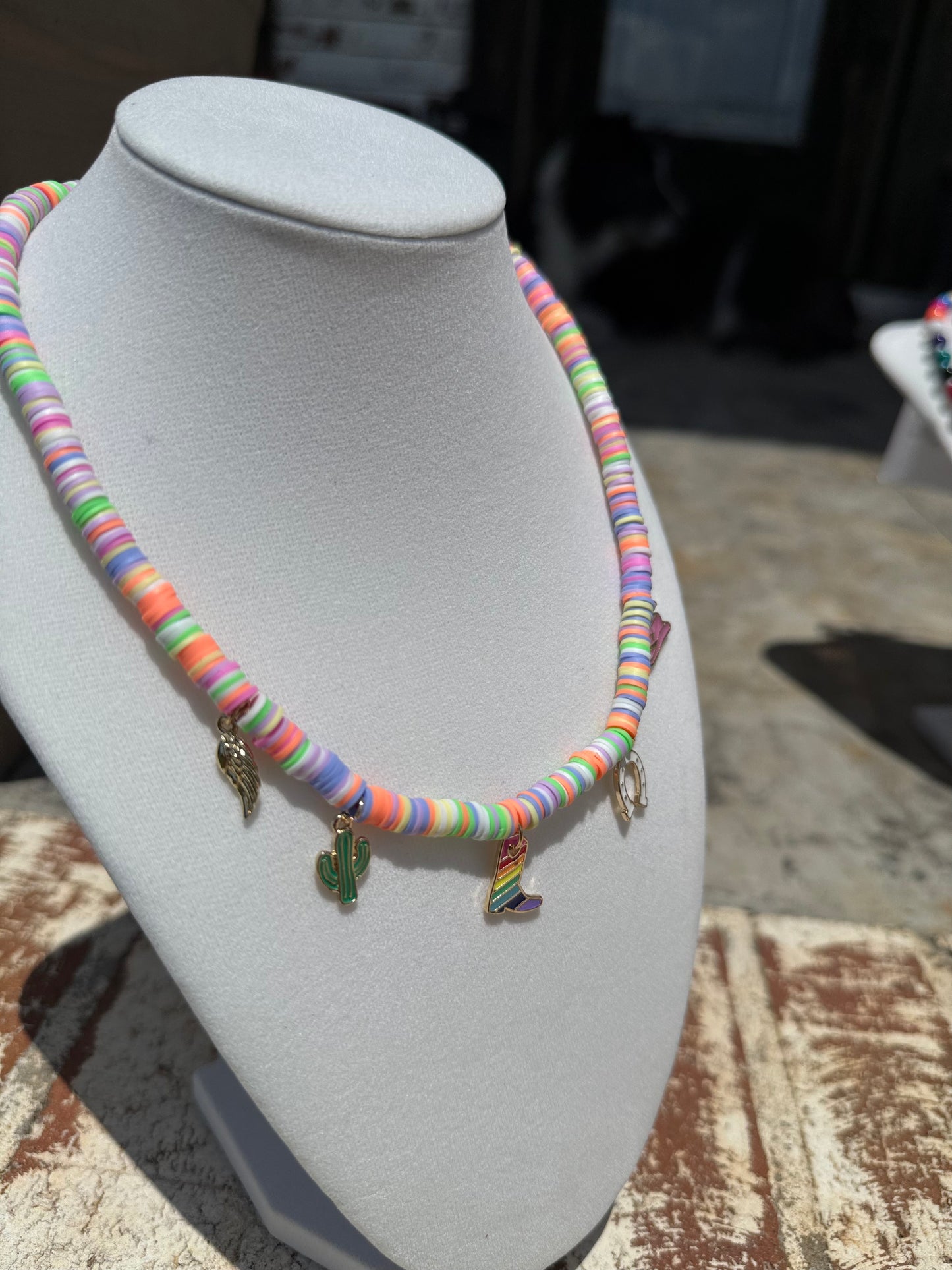 Colorful Cowgirl Luck Necklace
