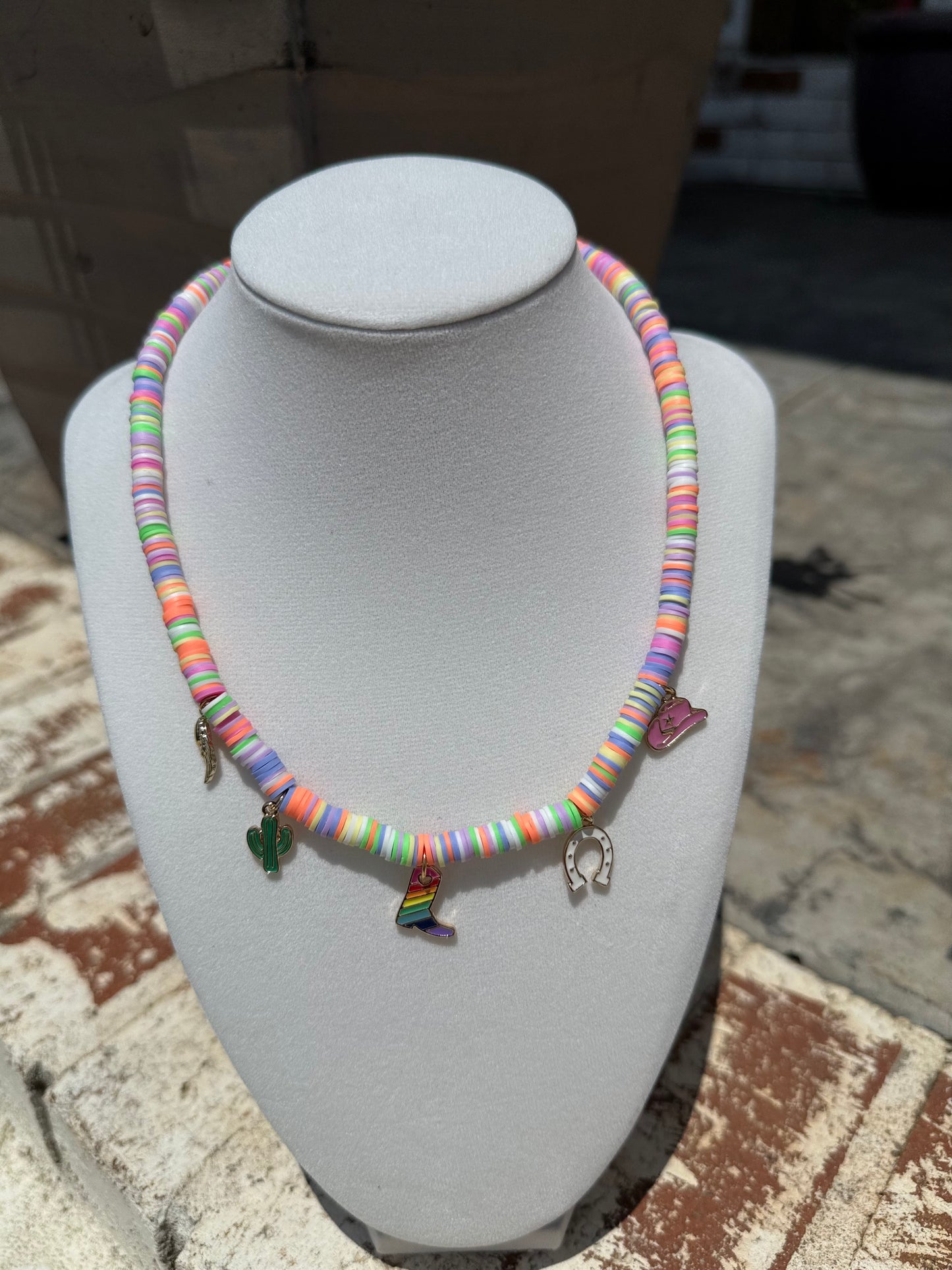 Colorful Cowgirl Luck Necklace