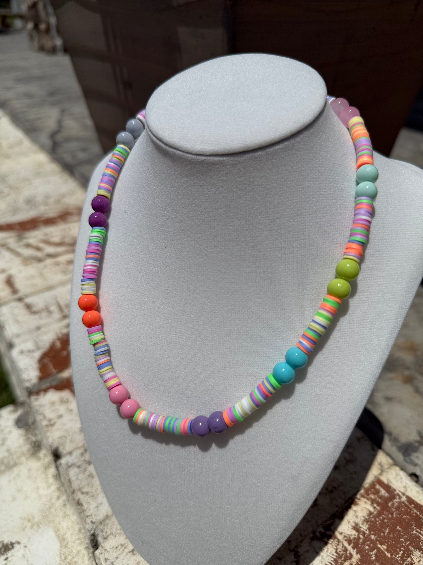 Freshwater Pastel Beaded Necklace