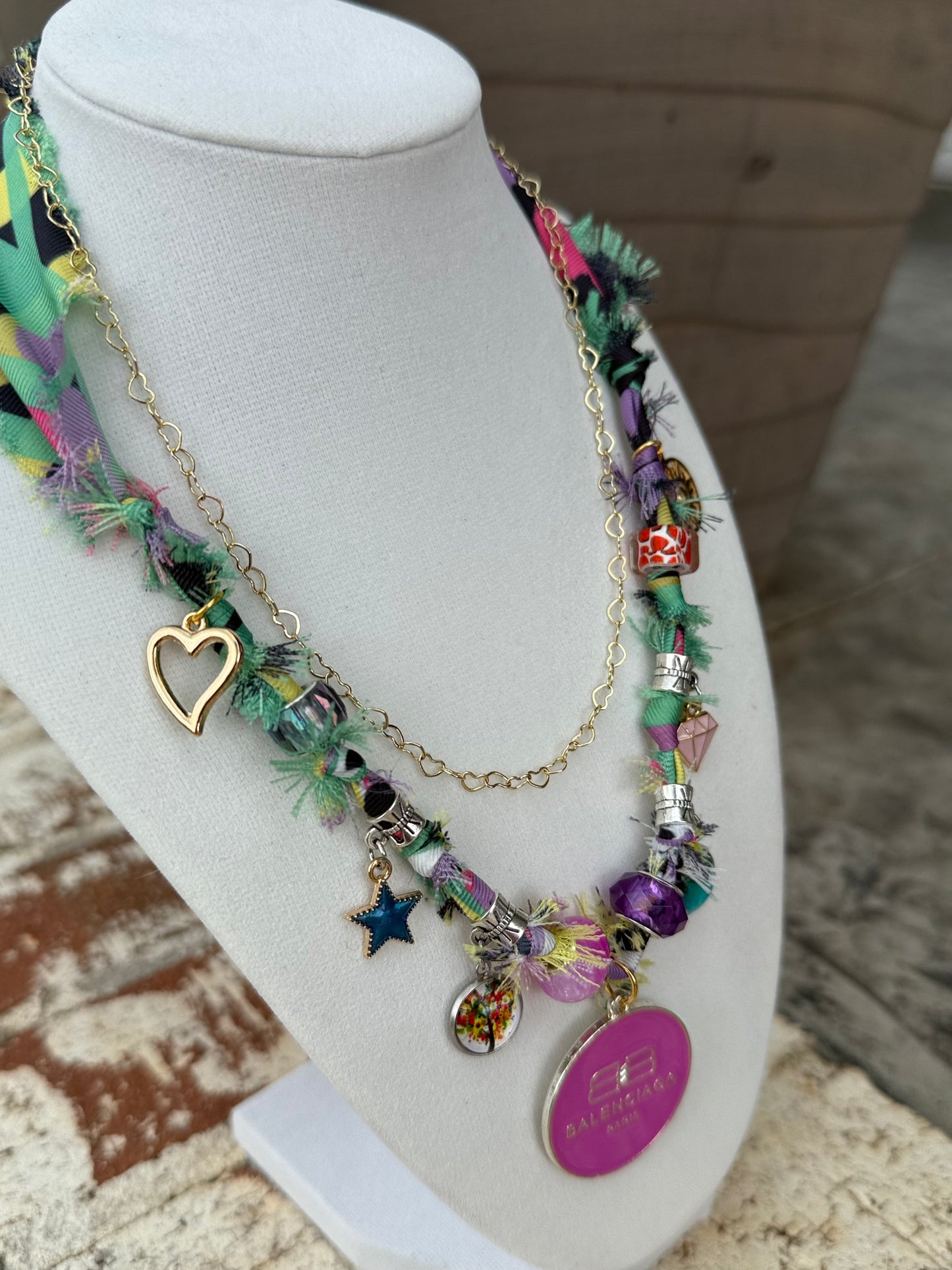 Bold & Fierce Scarf Necklace