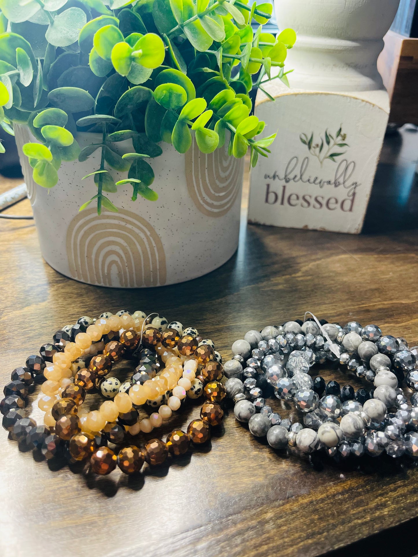 Unbelievably Blessed Stack Bracelets