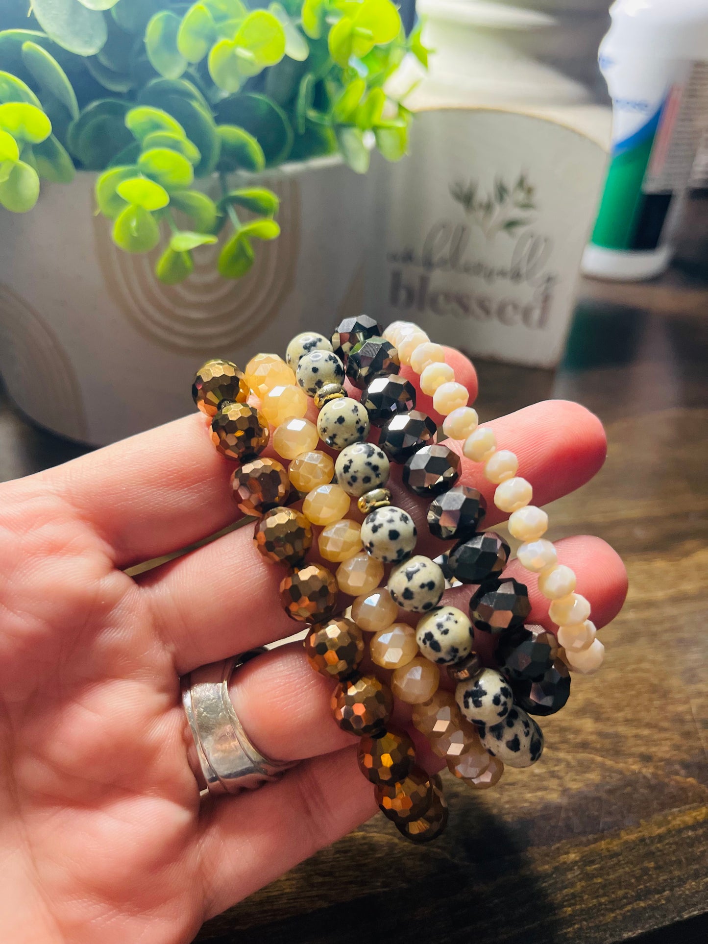 Unbelievably Blessed Stack Bracelets