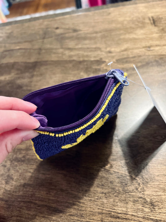 Paw Beaded Coin Pouch