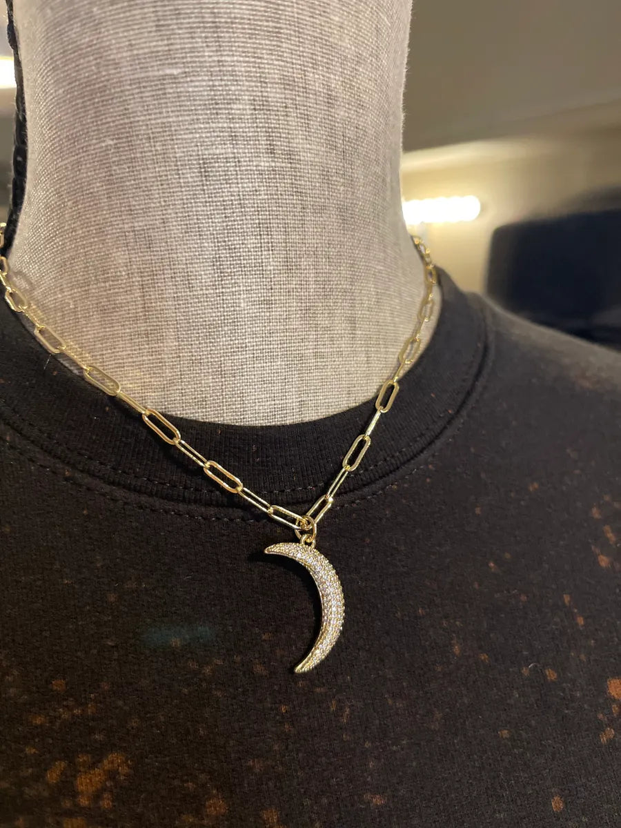 Make A Wish On The Moon Necklace