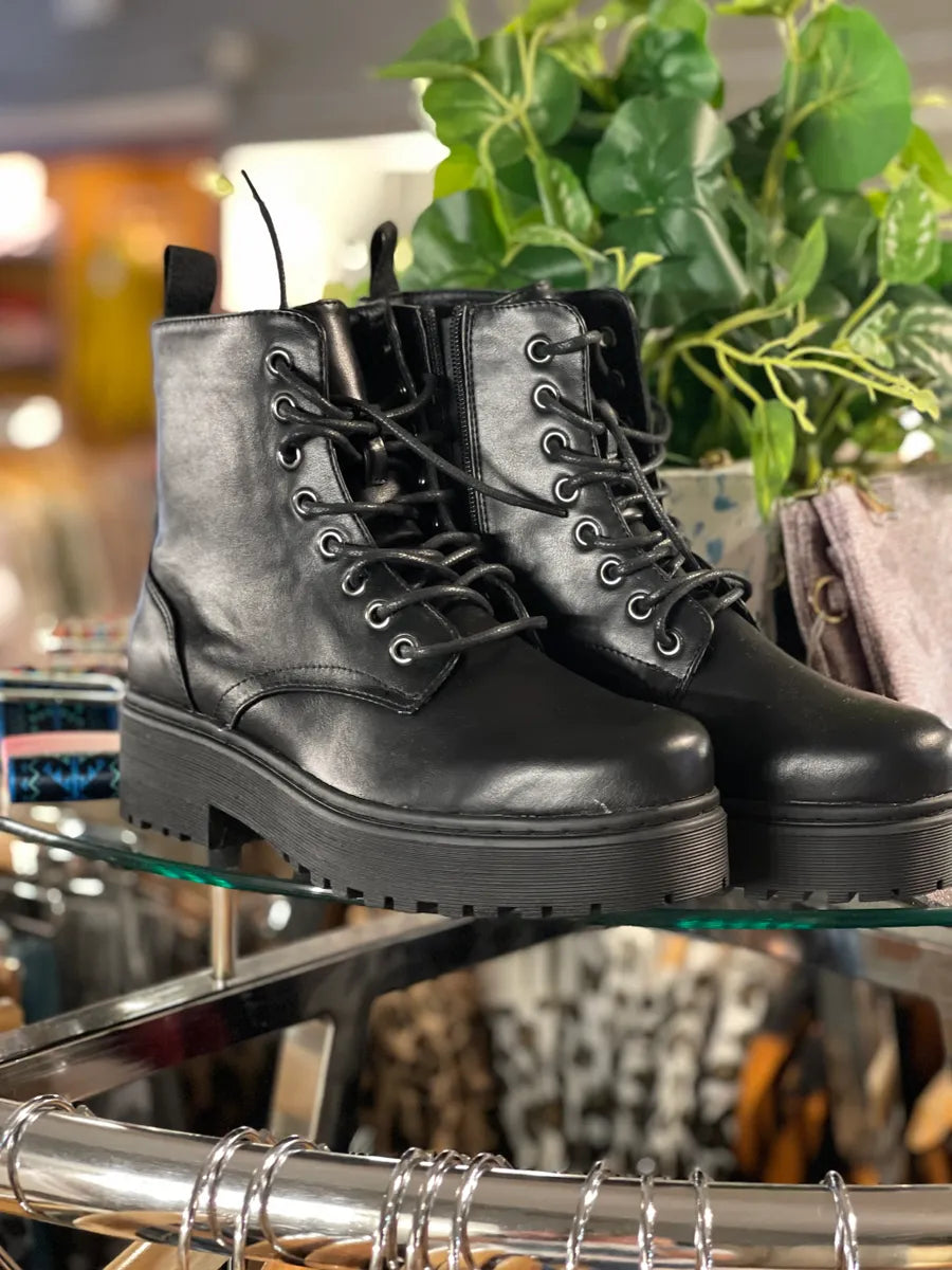 Combat Black Army Boots